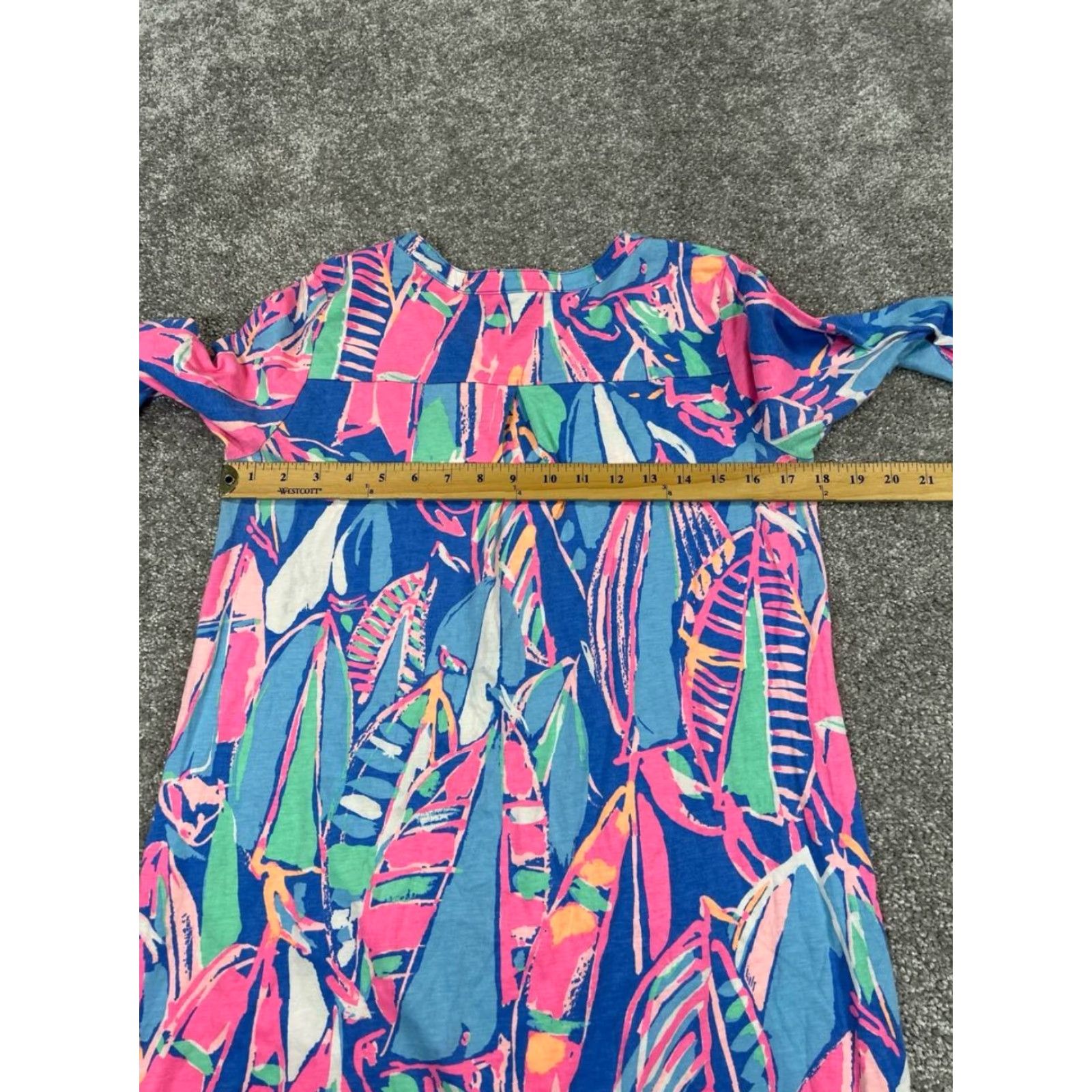 Lilly Pulitzer Lilly Pulitzer Shirt Dress Womens Small Blue Pink Green Cotton Size S / US 4 / IT 40 - 4 Thumbnail