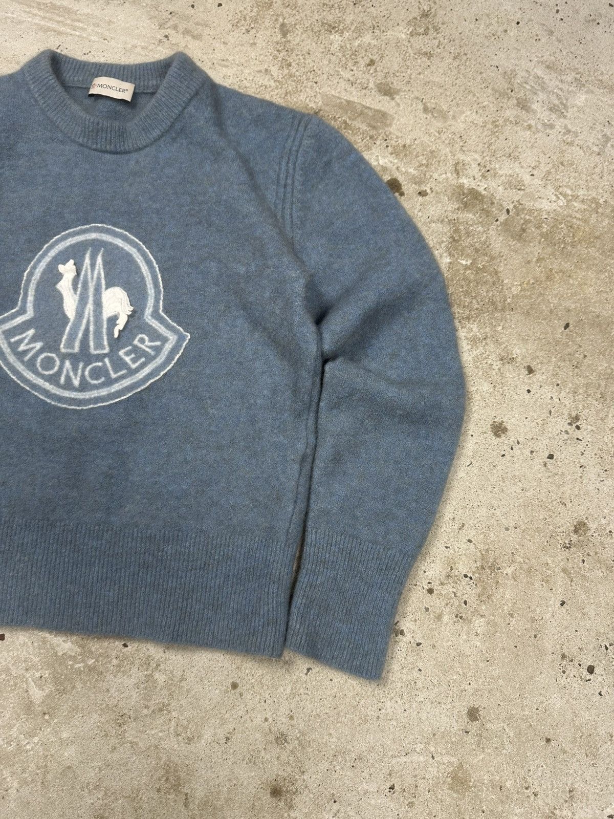 Moncler Moncler Wool Yak Big Logo Sweater Knit Jumper Luxury Size XS / US 0-2 / IT 36-38 - 5 Thumbnail
