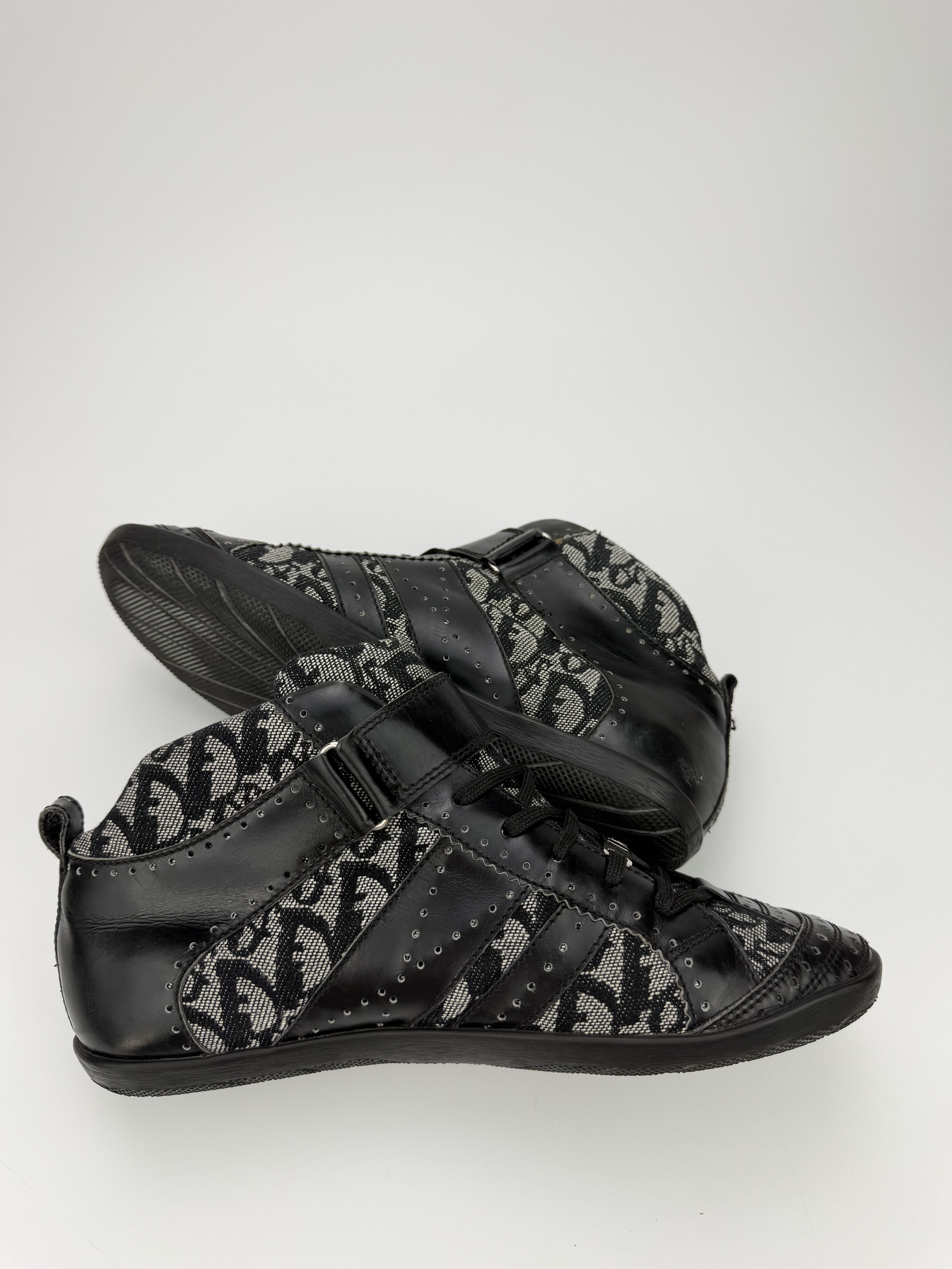 Dior Vintage Dior Mid Monogram Leather Sneakers Shoes Size US 6.5 / EU 39-40 - 9 Thumbnail