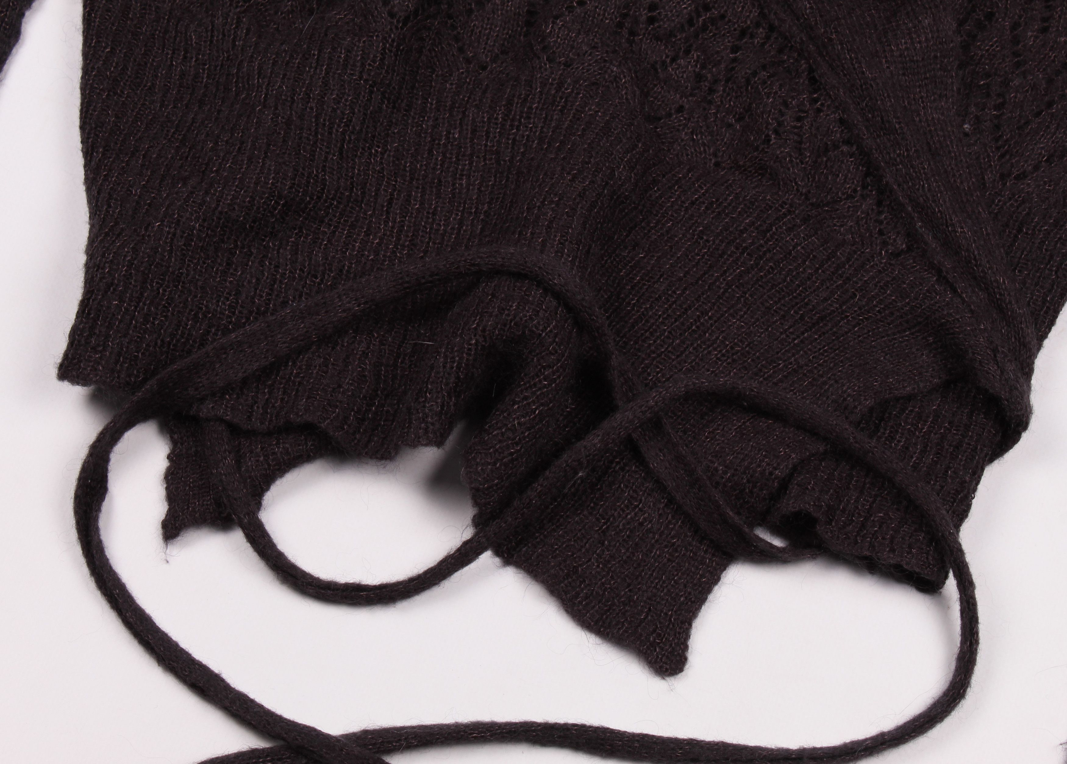Allsaints Allsaints Grunge Mohair Blend Crochet Wrap Cardigan Size S / US 4 / IT 40 - 3 Thumbnail