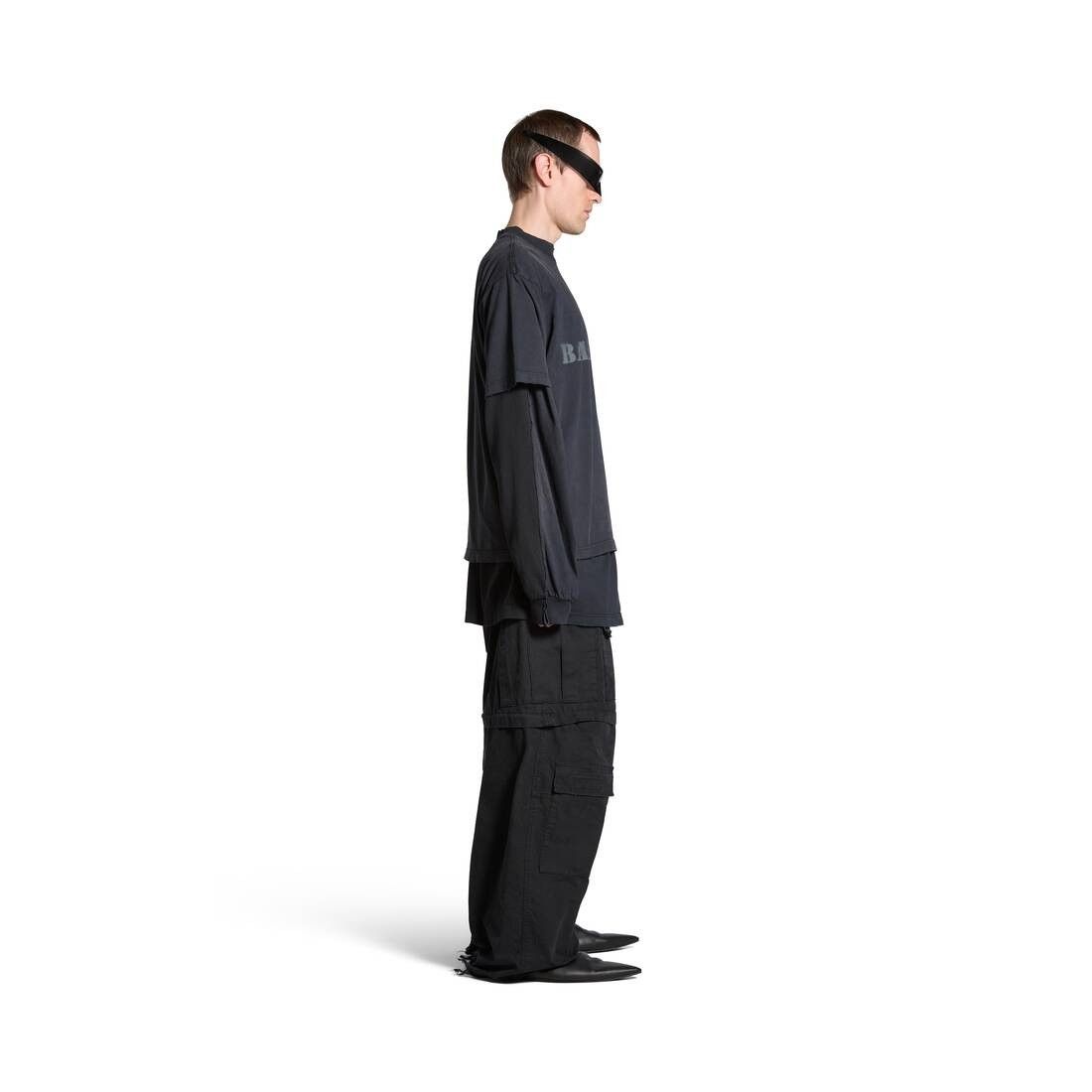 Balenciaga o1w1db10525 Stencil Type T-Shirt Medium Fit in Black Size US XS / EU 42 / 0 - 3 Thumbnail