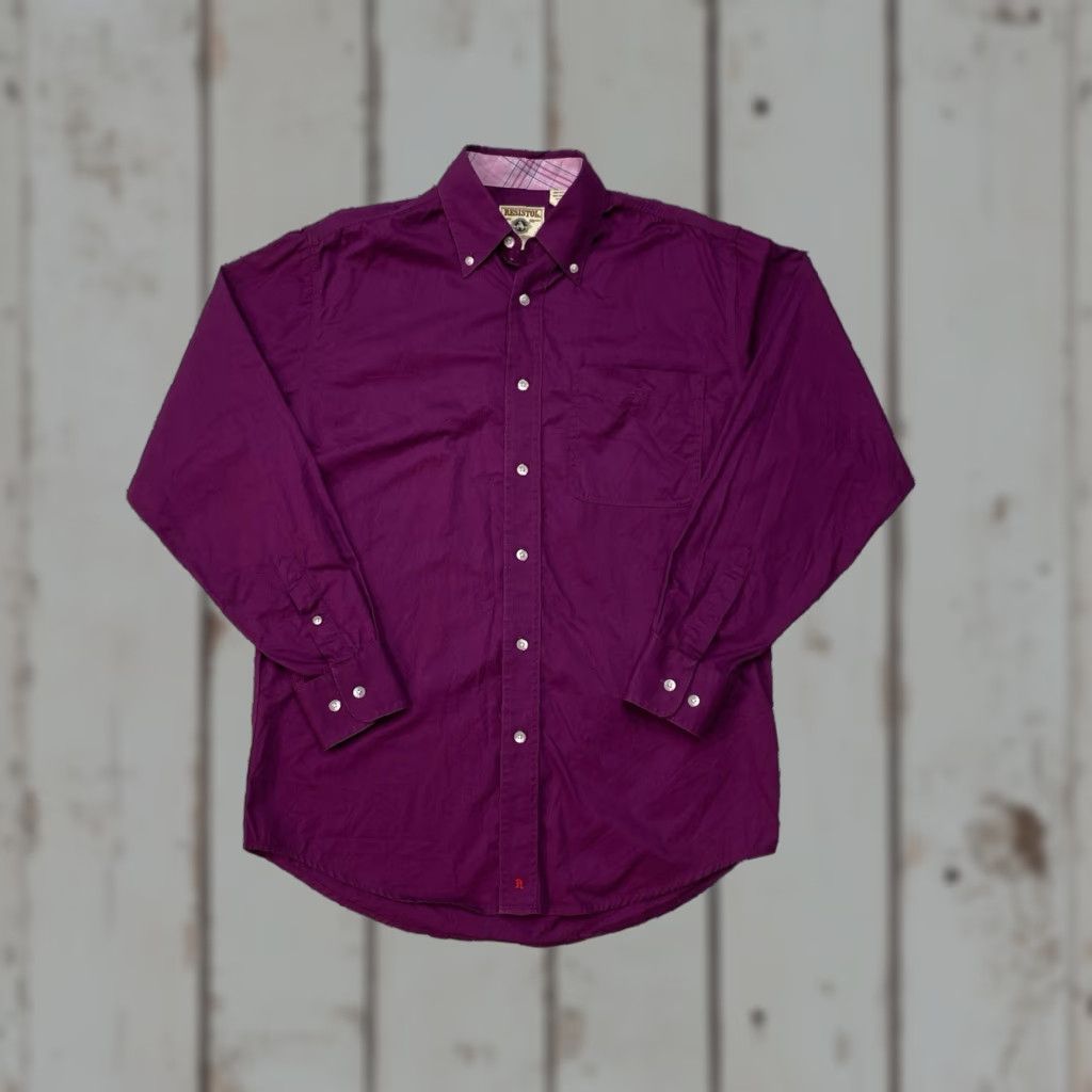 Vintage VINTAGE Resistol Purple Long Sleeve Western Button-Up Shirt Small Men’s Regular Fit Size US S / EU 44-46 / 1 - 1 Thumbnail