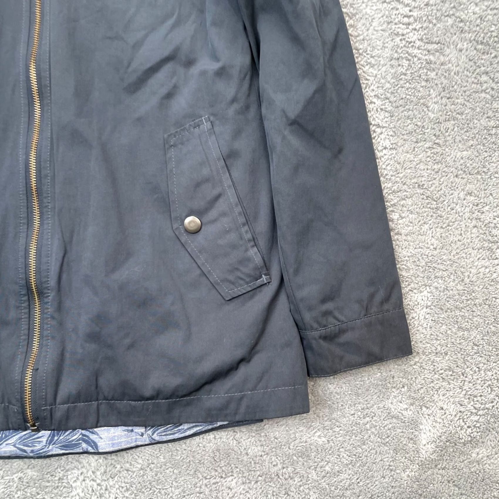 Vintage Bridge & Burn Jacket Womens Small Black Cotton Hooded Full Zip Coat Size S / US 4 / IT 40 - 2 Thumbnail