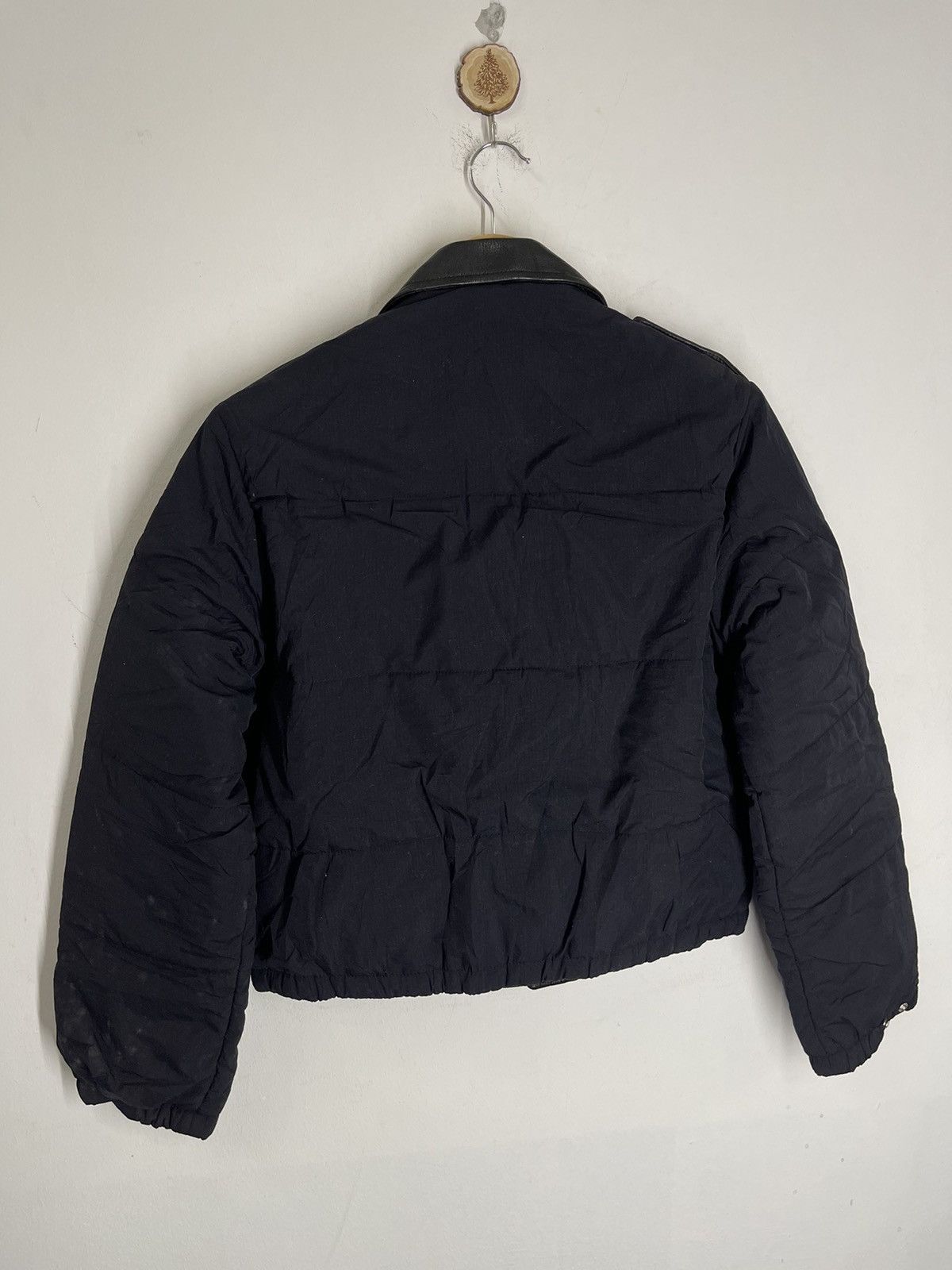 Japanese Brand DOUBLE COLLAR HYBRID LEATHER + POLYESTER JACKETROCK STAR Size US M / EU 48-50 / 2 - 5 Thumbnail