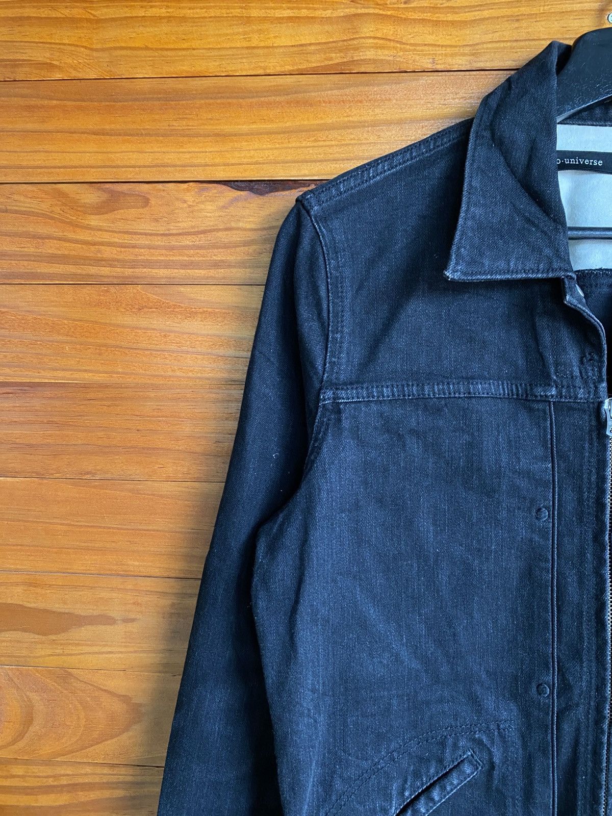 NANO universe Nano Universe × Wrangler Black Denim Jacket Collaboration Size US M / EU 48-50 / 2 - 9 Thumbnail
