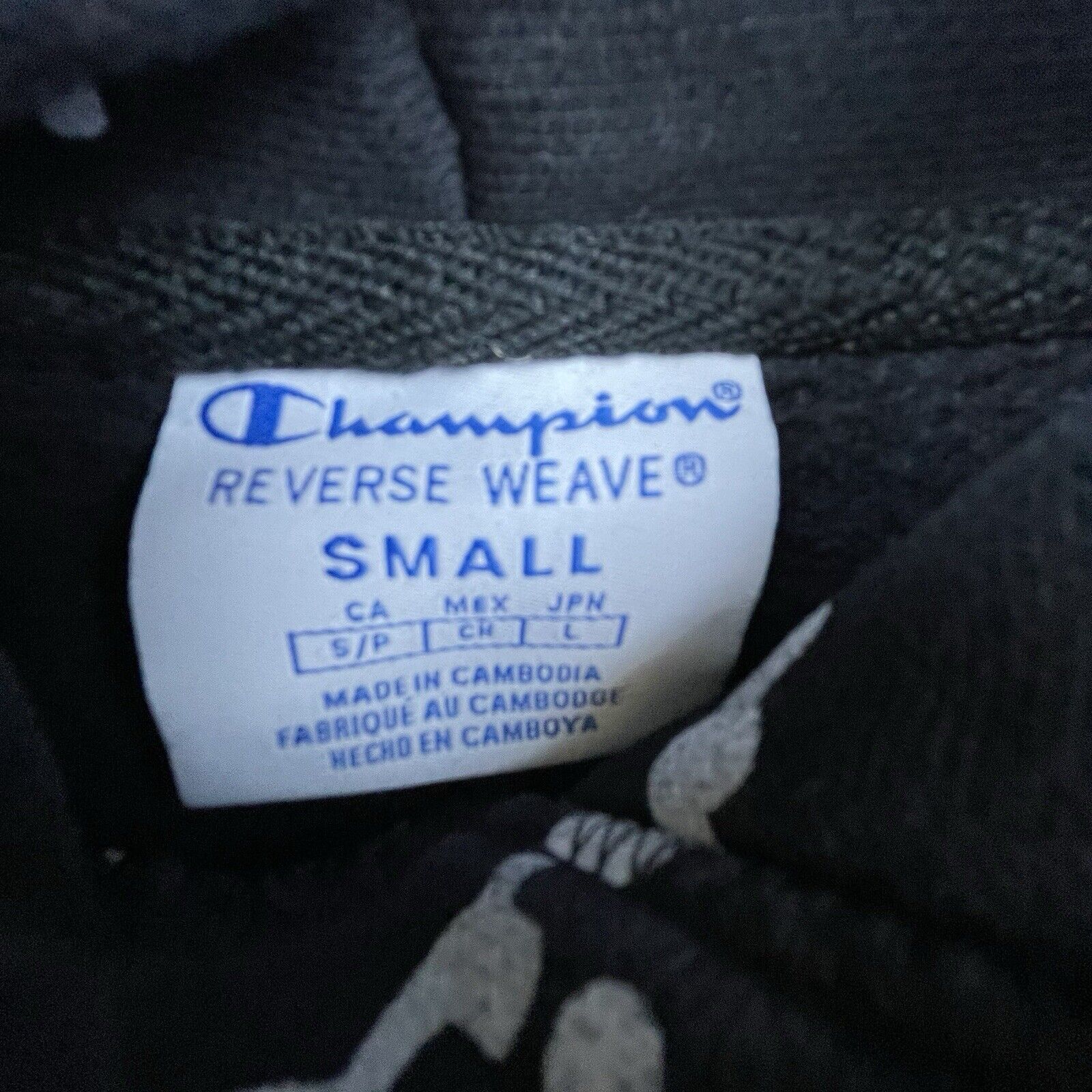 Champion Champion Reverse Weave Hoodie S Black All Over Logo Script Size US S / EU 44-46 / 1 - 3 Thumbnail