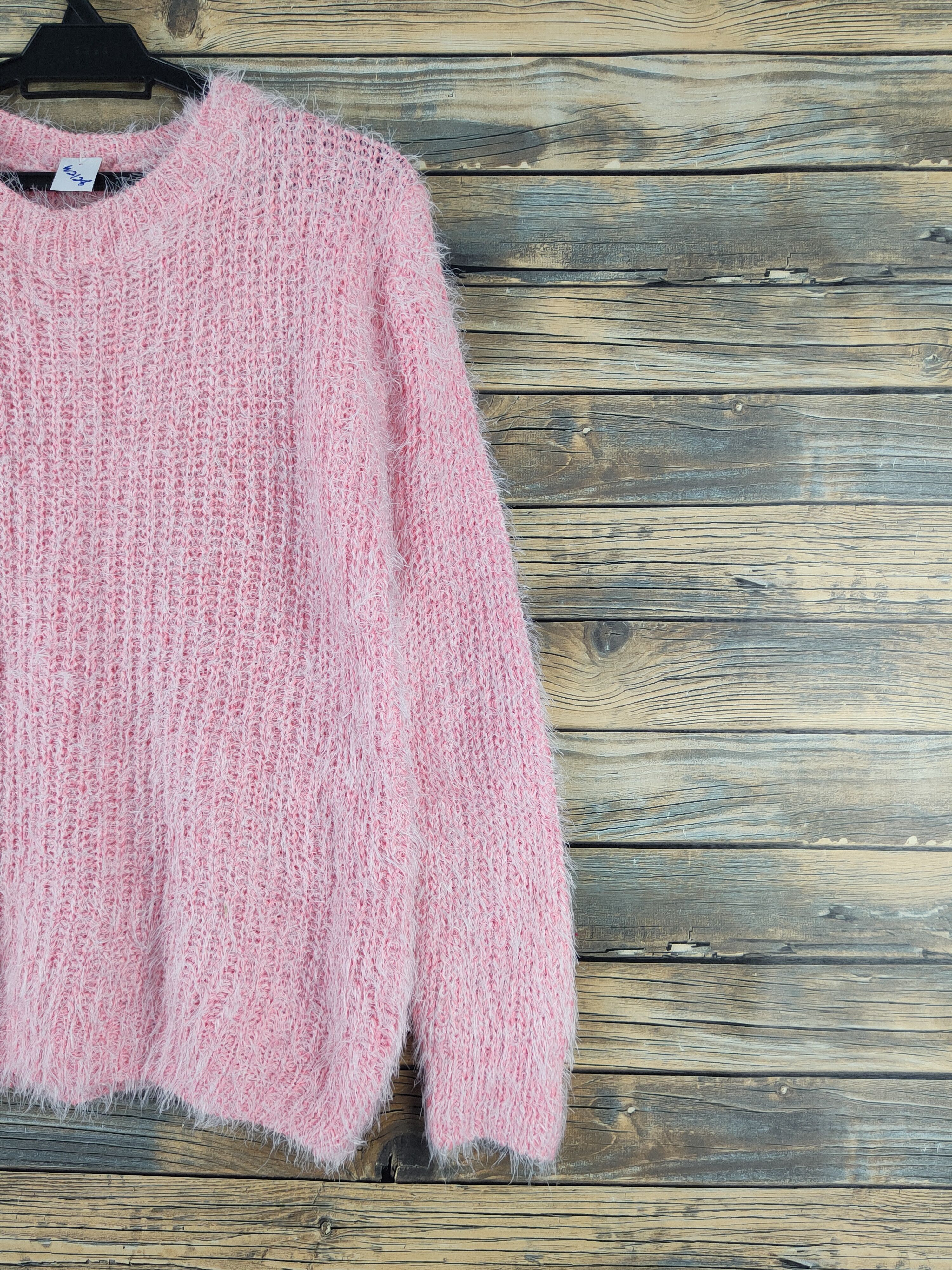 Japanese Brand × Vintage Japanese Brand Pink Shag Shaggy Fur Mohair Knitwear #W2126 Size M / US 6-8 / IT 42-44 - 5 Thumbnail