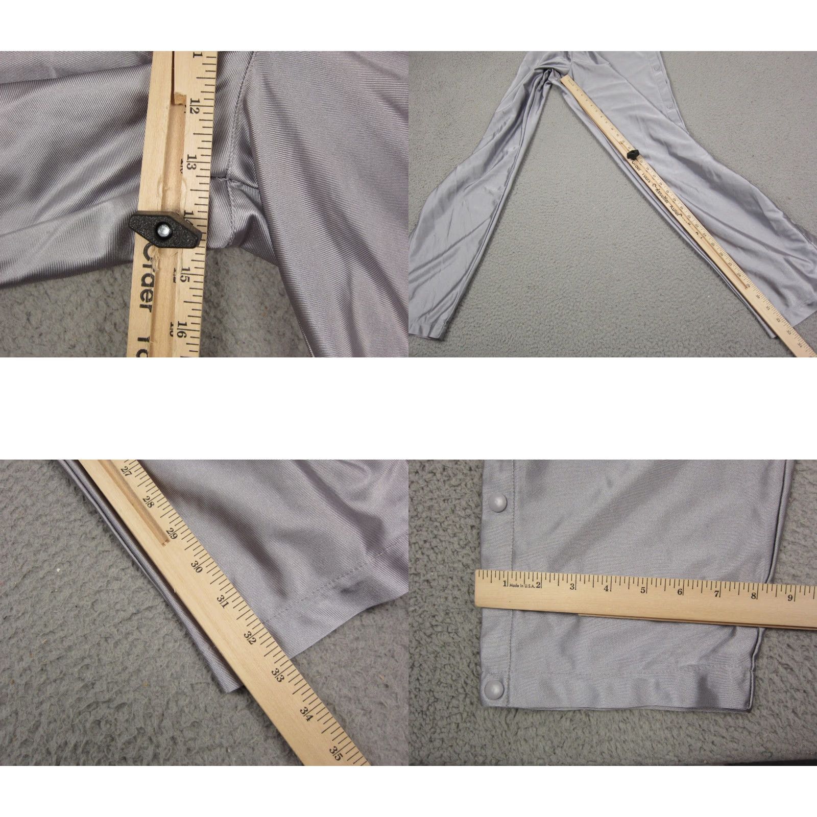 Nike VINTAGE Nike Pants XL Mens Gray 90s Warmup Snap Button Athletic Regular - 90s - MS? Size US 36 / EU 52 - 10 Thumbnail