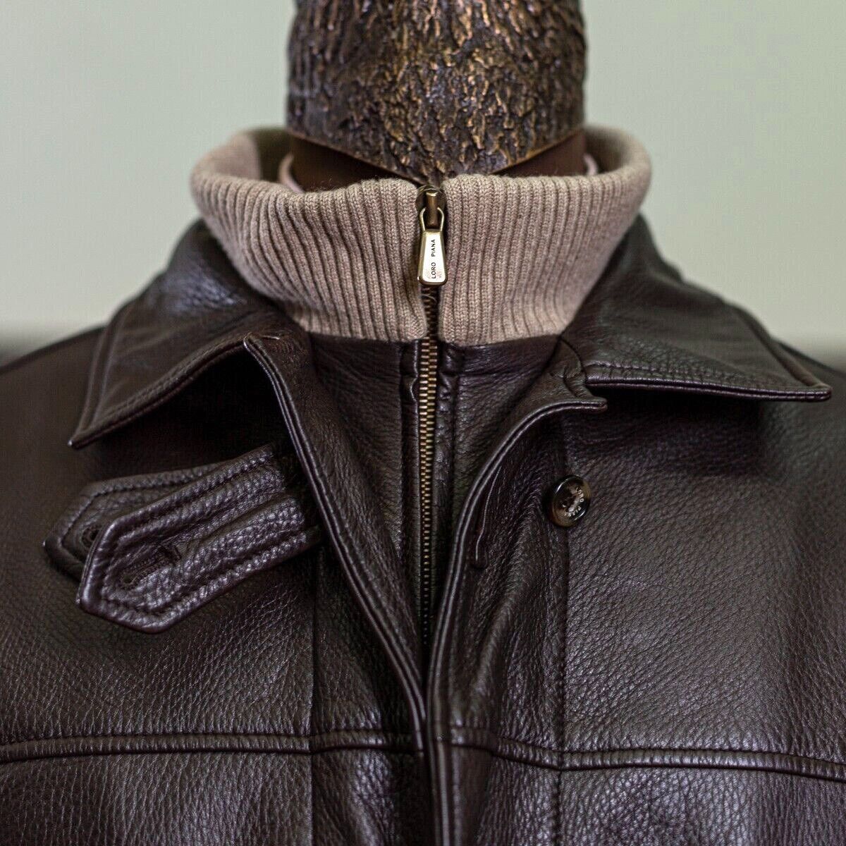 Loro Piana luxurious lora piana nutria leather jacket set Size US XXL / EU 58 / 5 - 5 Thumbnail