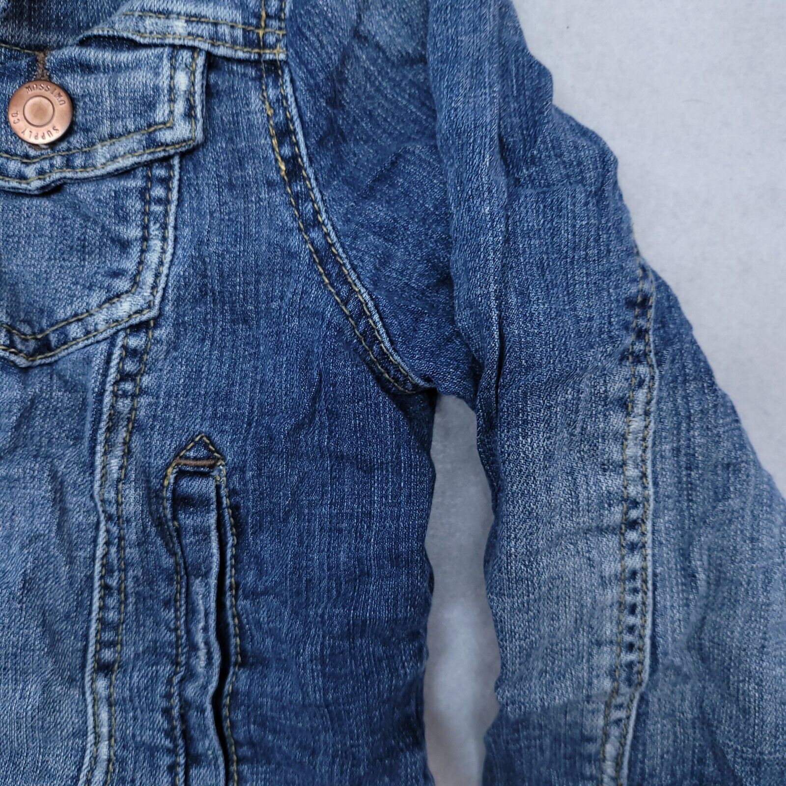 Mossimo Mossimo Button Up Denim Jean Jacket Womens Size M Blue Size M / US 6-8 / IT 42-44 - 5 Thumbnail