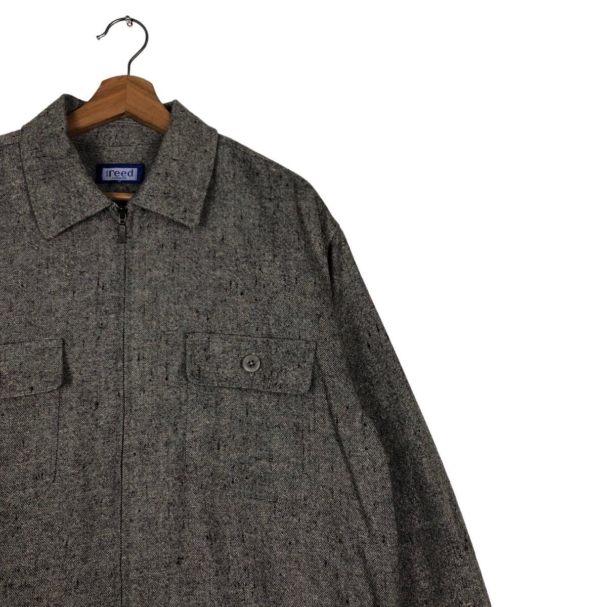 Issey Miyake 🔥Vintage Wool Jacket Biker Reed London Herringbone Size US M / EU 48-50 / 2 - 6 Thumbnail