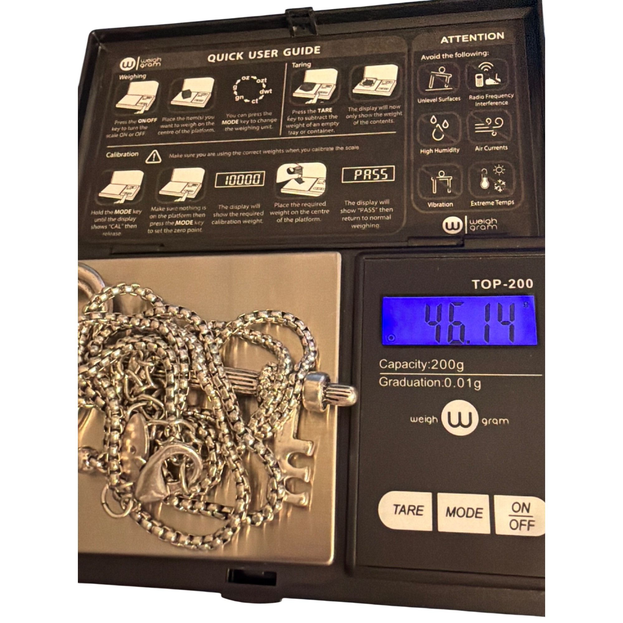 Chicos Chicos Silver Tone Chain Necklace Skeleton Key Pendant Adj 3 Size ONE SIZE - 5 Thumbnail