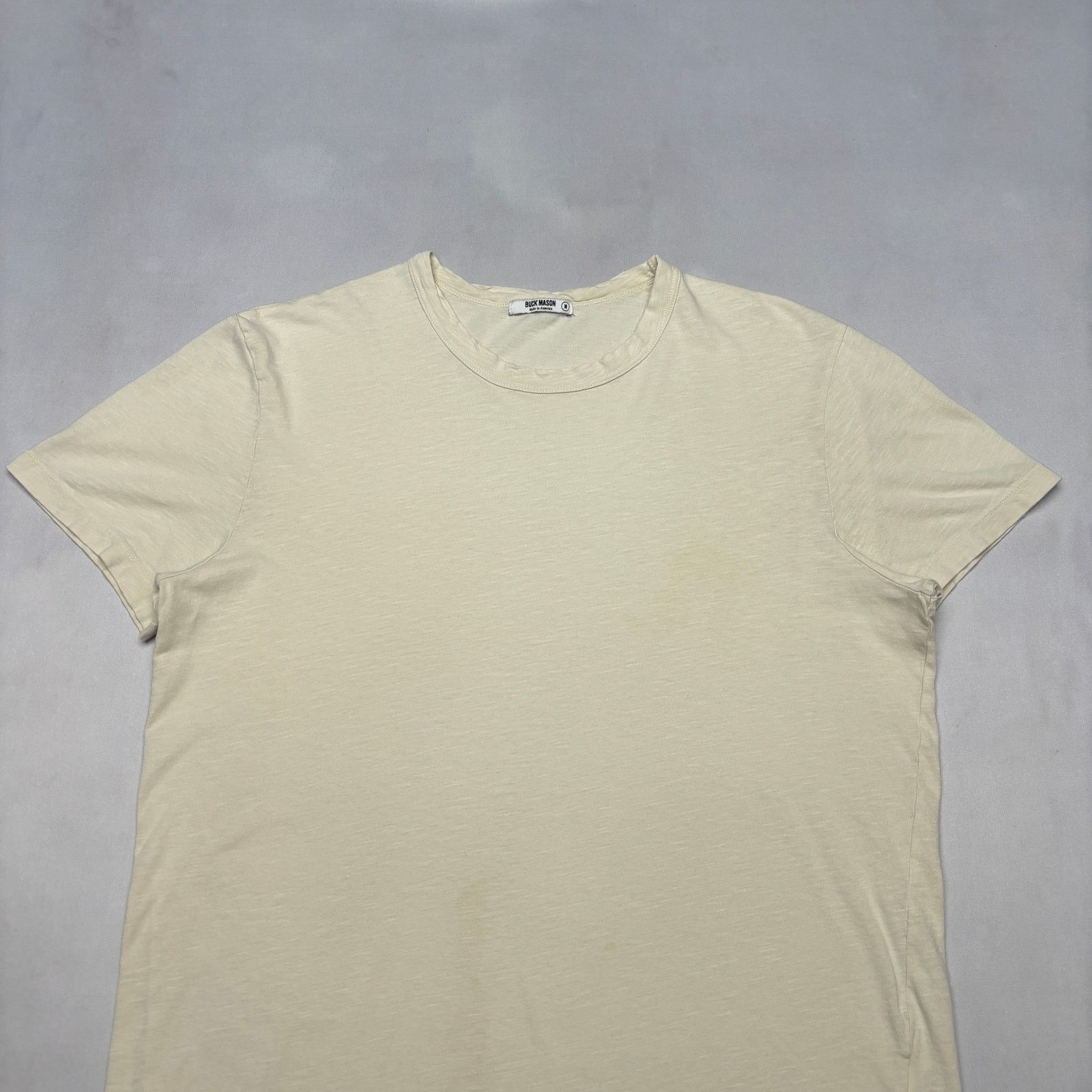 Buck Mason Buck Mason Slub Curved Hem T Shirt Men's M Quiet Luxury Size US M / EU 48-50 / 2 - 2 Thumbnail