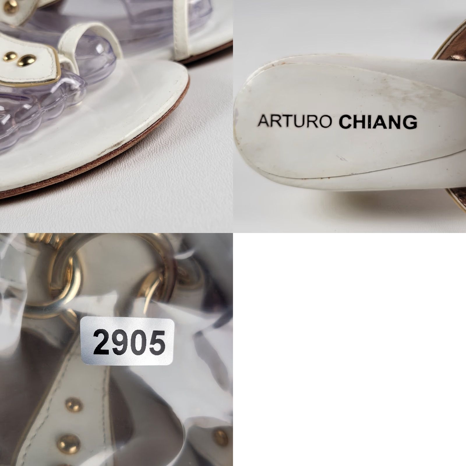 Vintage VINTAGE Arturo Chiang Sandals White Leather Women's Size 7.5? Size US 6 / IT 36 - 9 Thumbnail