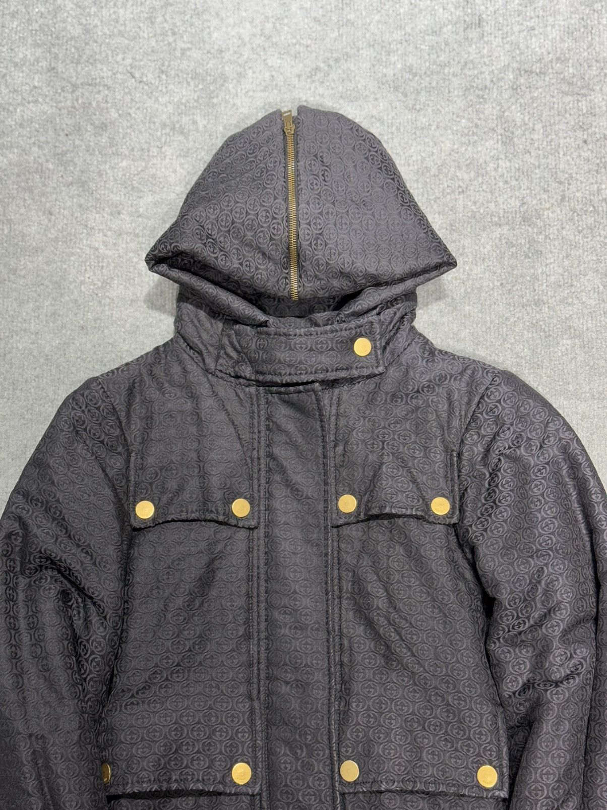 Gucci × Tom Ford FW2003 Gucci - Tomford - Padded Down jacket - Belted wrist Size XS / US 0-2 / IT 36-38 - 3 Thumbnail
