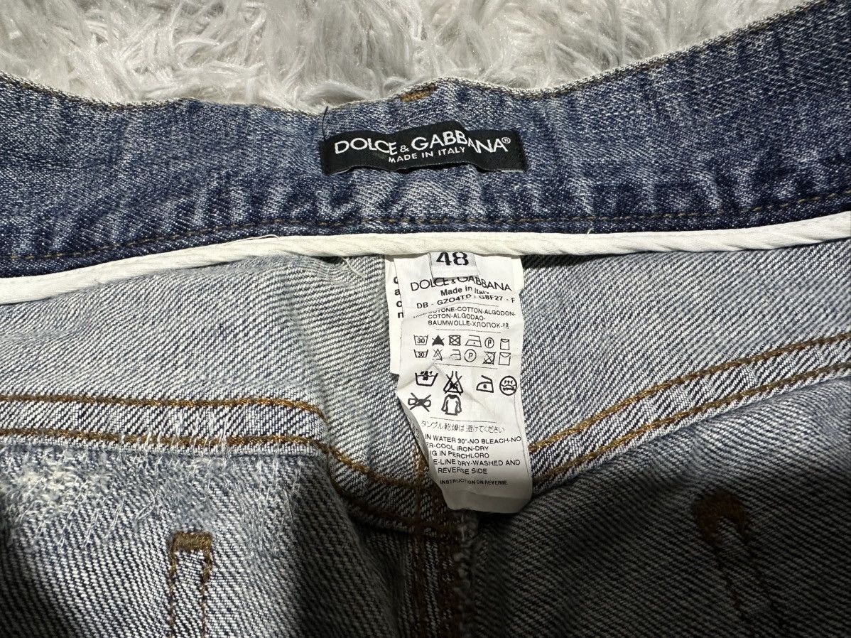 Dolce & Gabbana 🔥Sick Y2K Dolce & Gabbana Shorts Denim Distressed Size US 34 / EU 50 - 8 Thumbnail