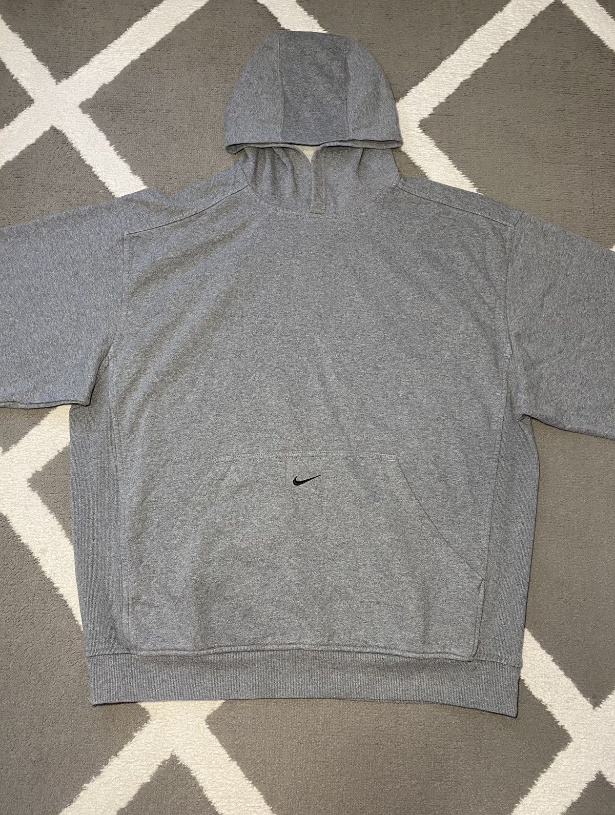 Nike × Vintage Vintage 90’s Nike Center Swoosh Hoodie men’s boxy fit Size US L / EU 52-54 / 3 - 7 Thumbnail