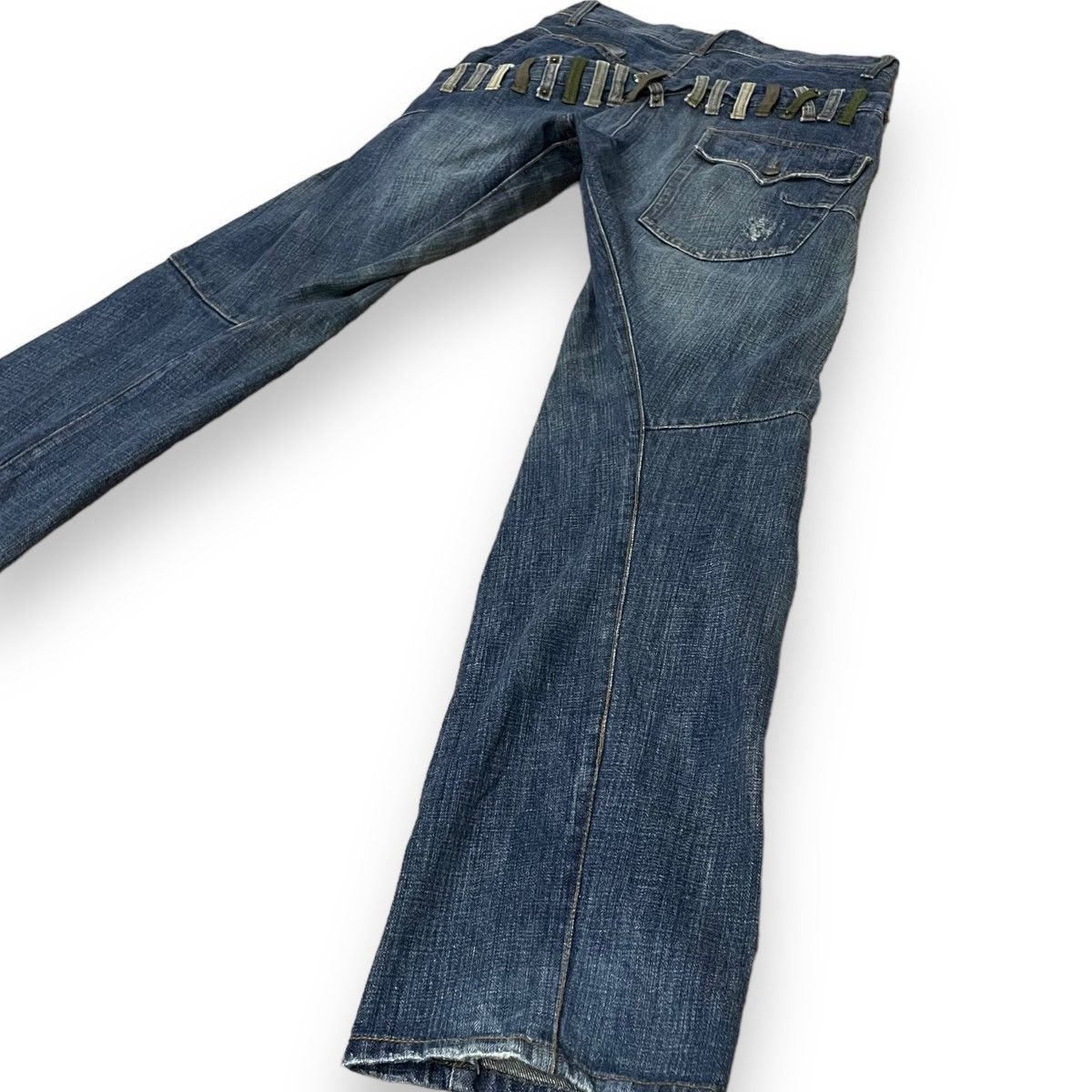 Le Grande Bleu (L.G.B.) 🇯🇵 BREATHMINT BRTHBREATH NATIVE DOUBLE WAIST DENIIM PANTS Size US 29 - 8 Thumbnail