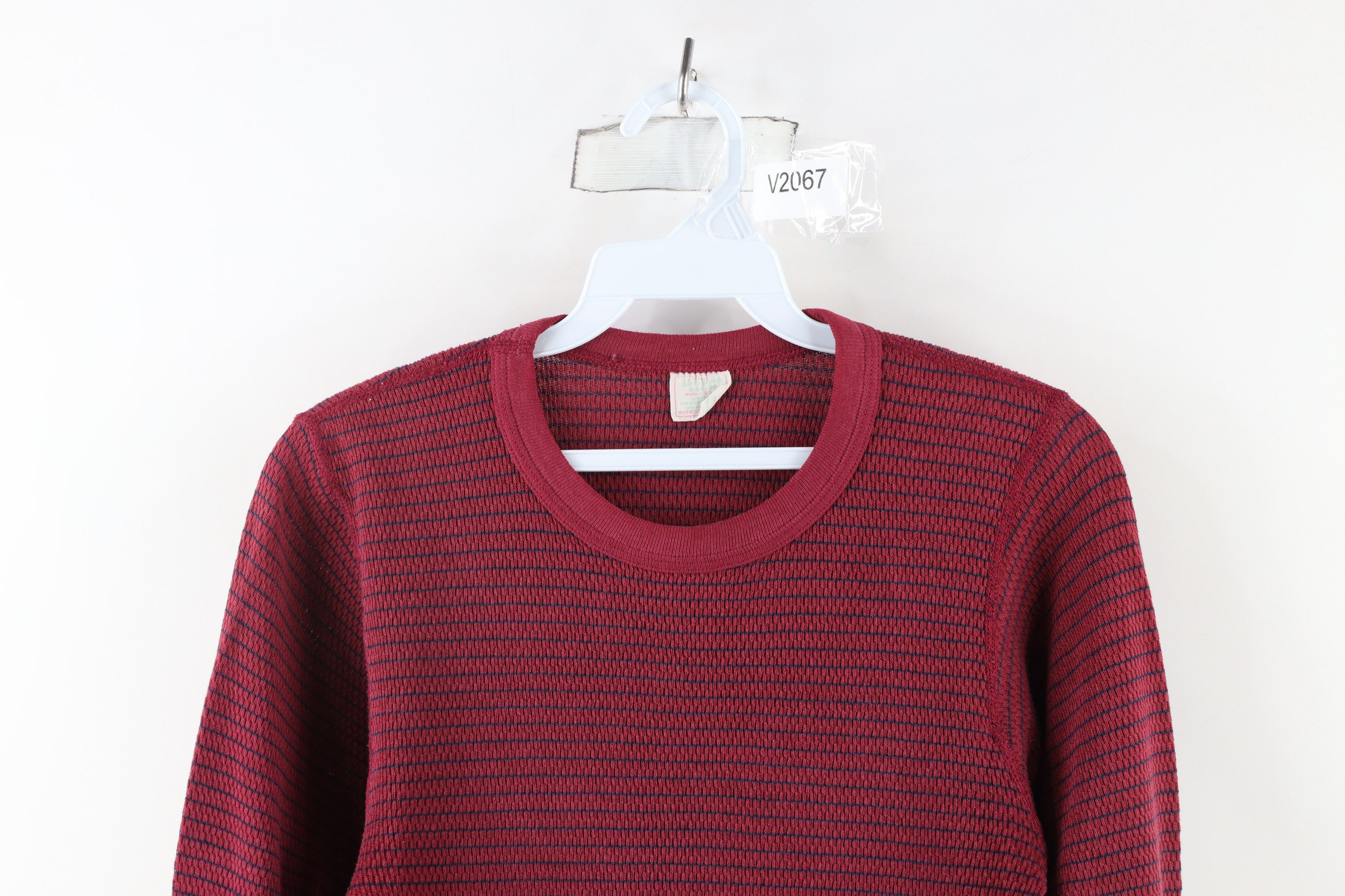 Vintage Vintage 70s Streetwear Thermal Waffle Knit T-Shirt USA Size US S / EU 44-46 / 1 - 2 Thumbnail