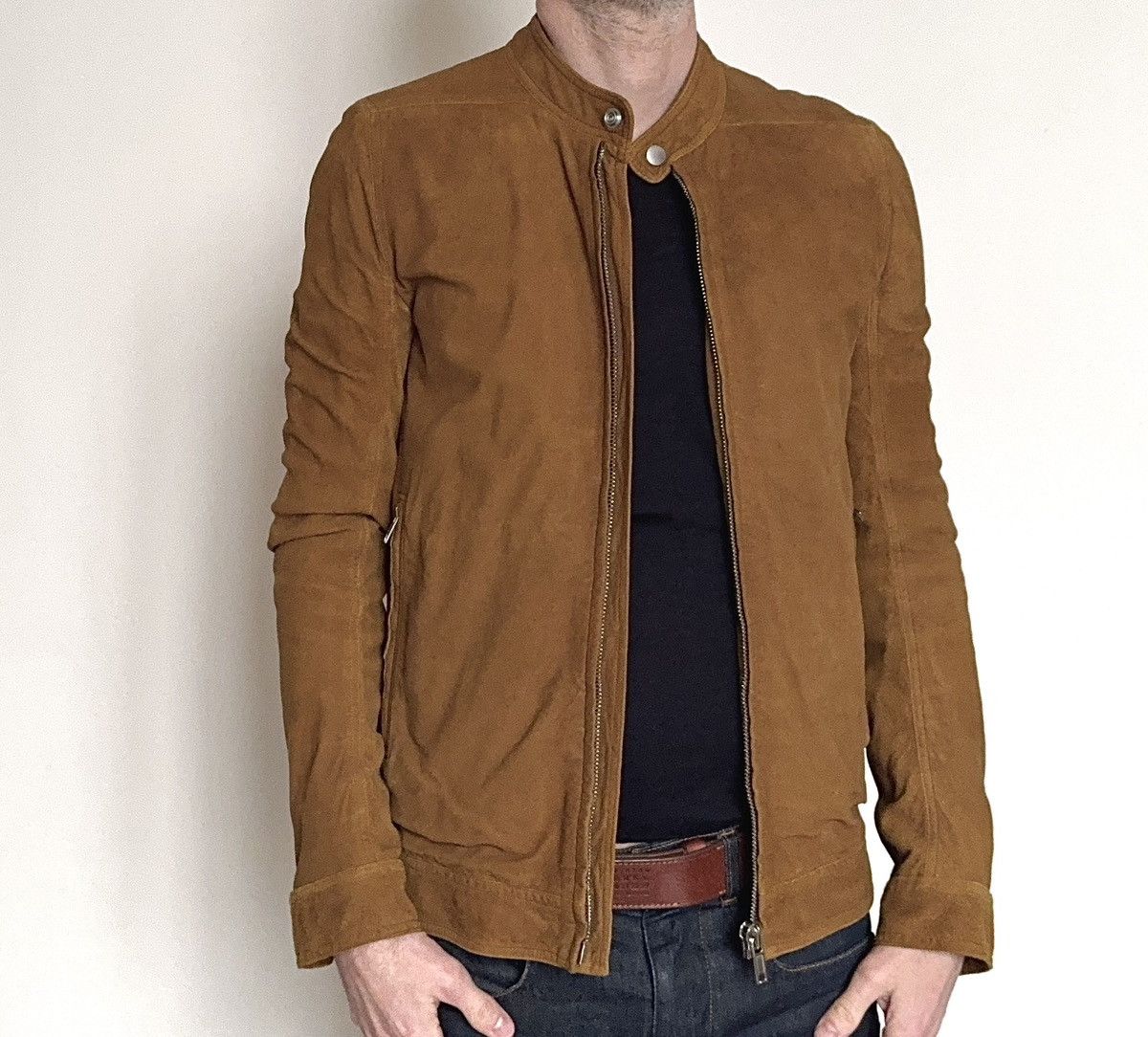 Rick Owens Rick Owen’s biker suede leather jacket Size US M / EU 48-50 / 2 - 3 Thumbnail
