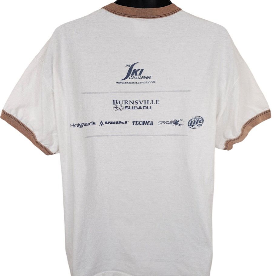 Gildan Ski Challenge T Shirt Mens Size XL White Y2K 2007 Downhill Size US XL / EU 56 / 4 - 4 Thumbnail