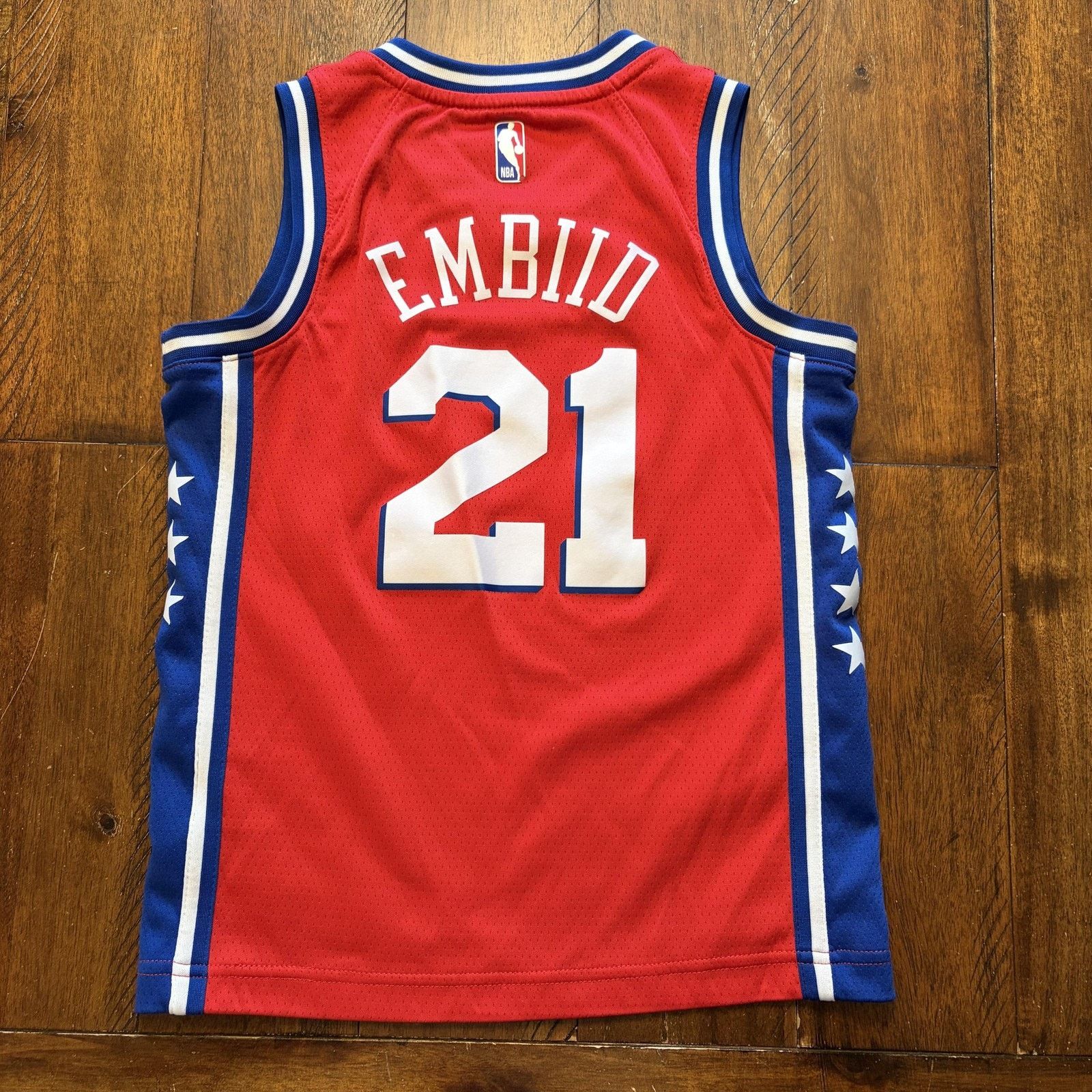 Nike Philadelphia 76ers Jersey Boys Small Joel Embiid 21 Nike Size S / US 4 / IT 40 - 2 Thumbnail
