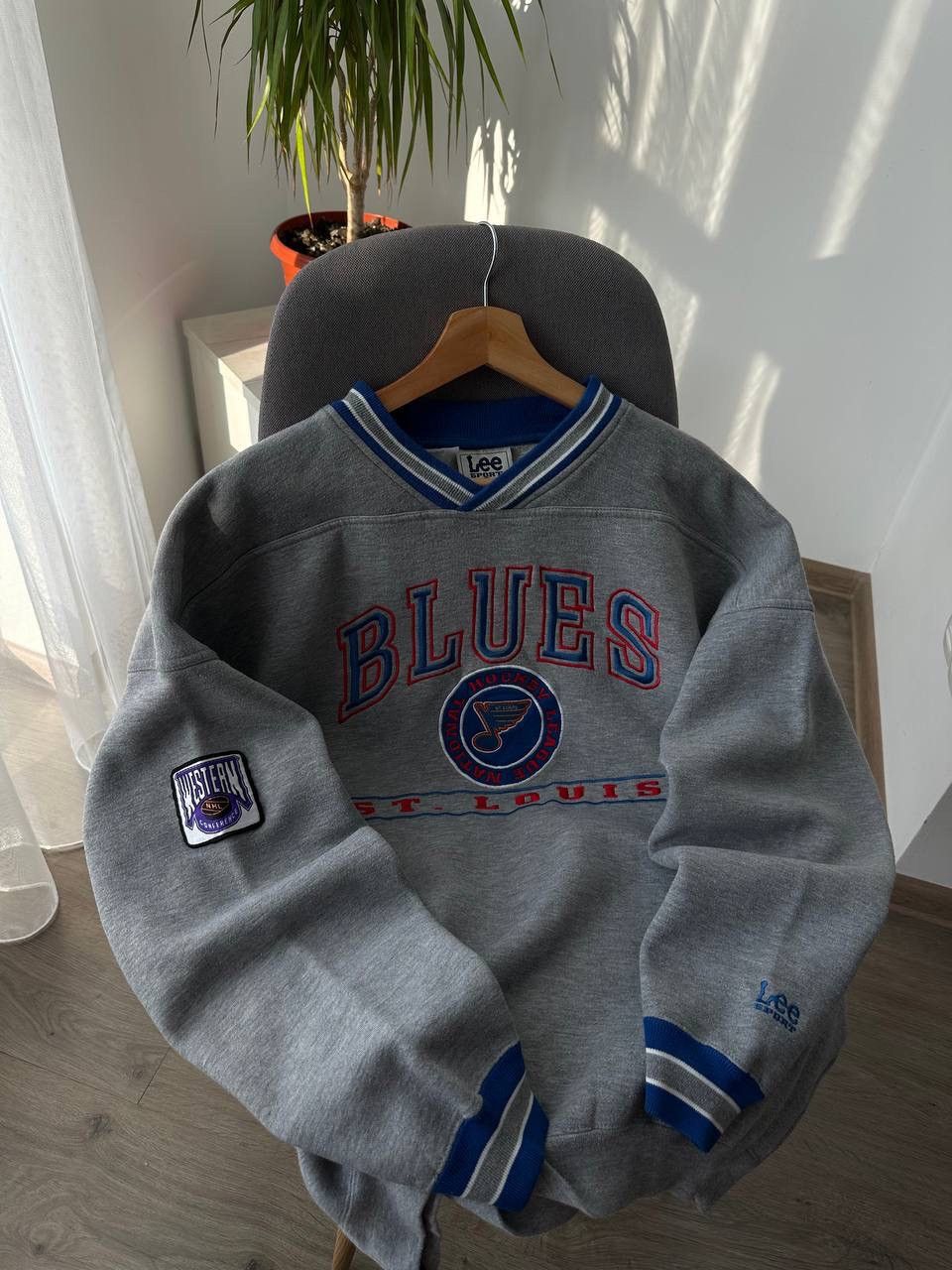 Japanese Brand × Vintage Vintage Blues St.Louis Gray Lee Sports Sweatshirt Size US L / EU 52-54 / 3 - 14 Thumbnail