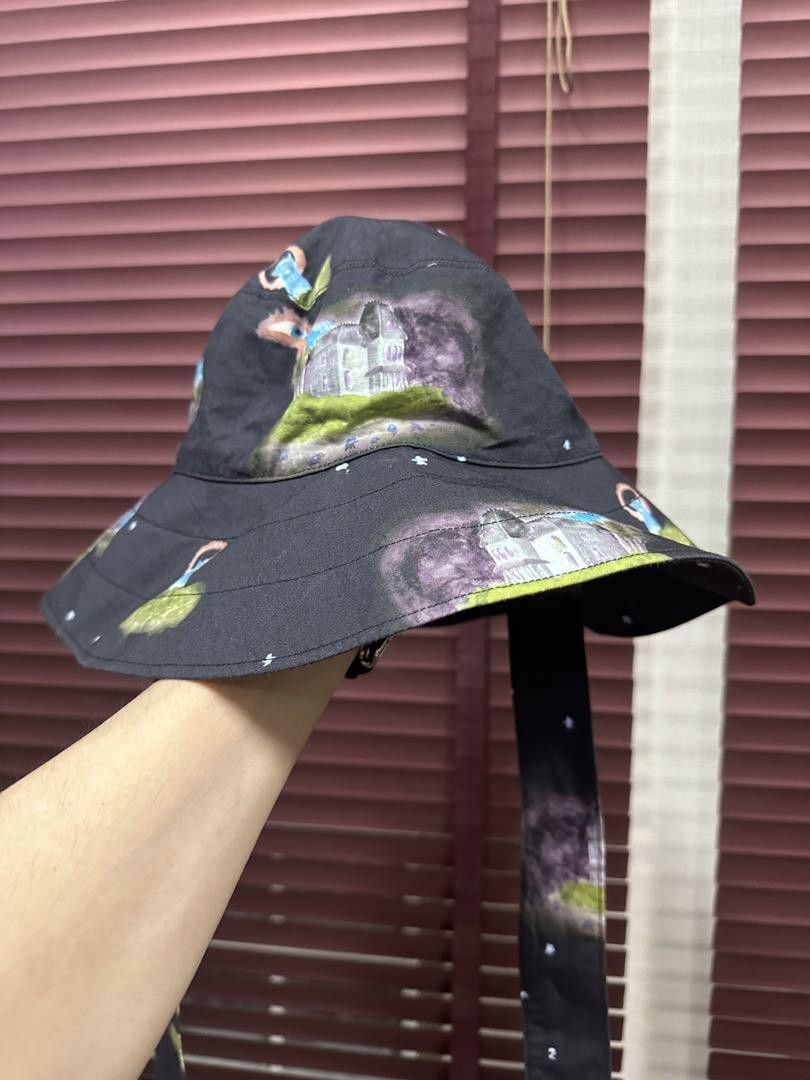 KIJIMA TAKAYUKI BLACK DENIM BUCKET HAT 2