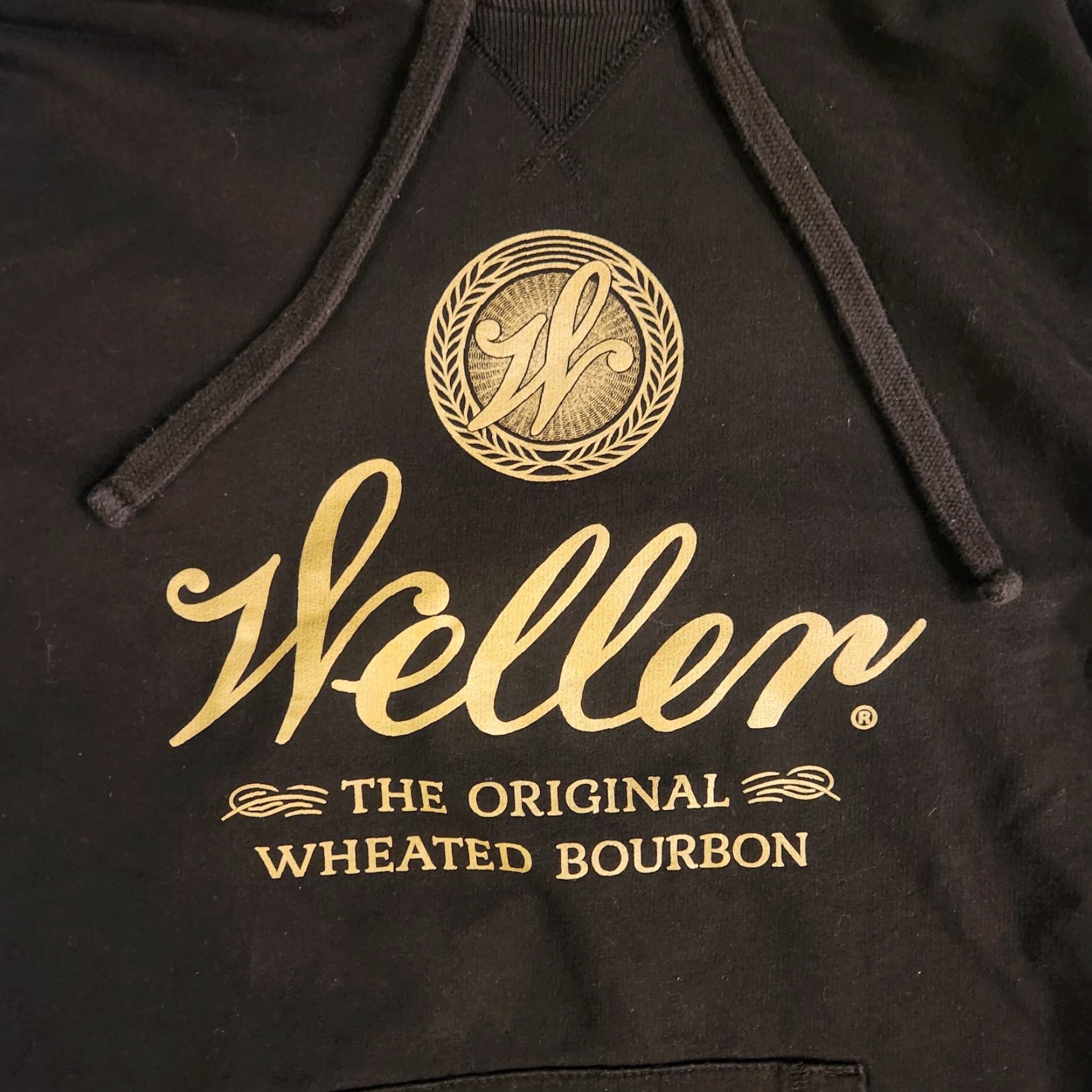 Vintage VINTAGE Buffalo Trace Distillery Hoodie Sz Medium Black Gold Script Bar Men Pullover Hooded Pockets Logo Athletic Size US M / EU 48-50 / 2 - 4 Thumbnail