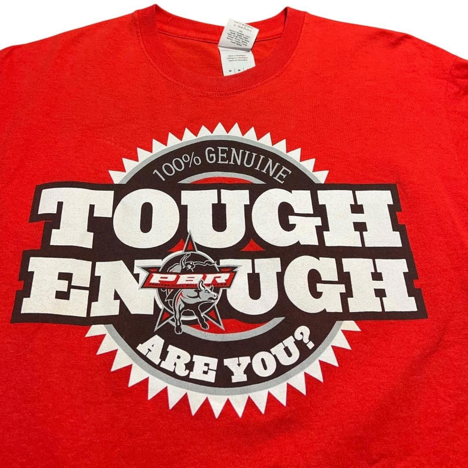 Other Vintage PBR Professional Bull Riders Tour Enough Red T-shirt Size US M / EU 48-50 / 2 - 3 Thumbnail