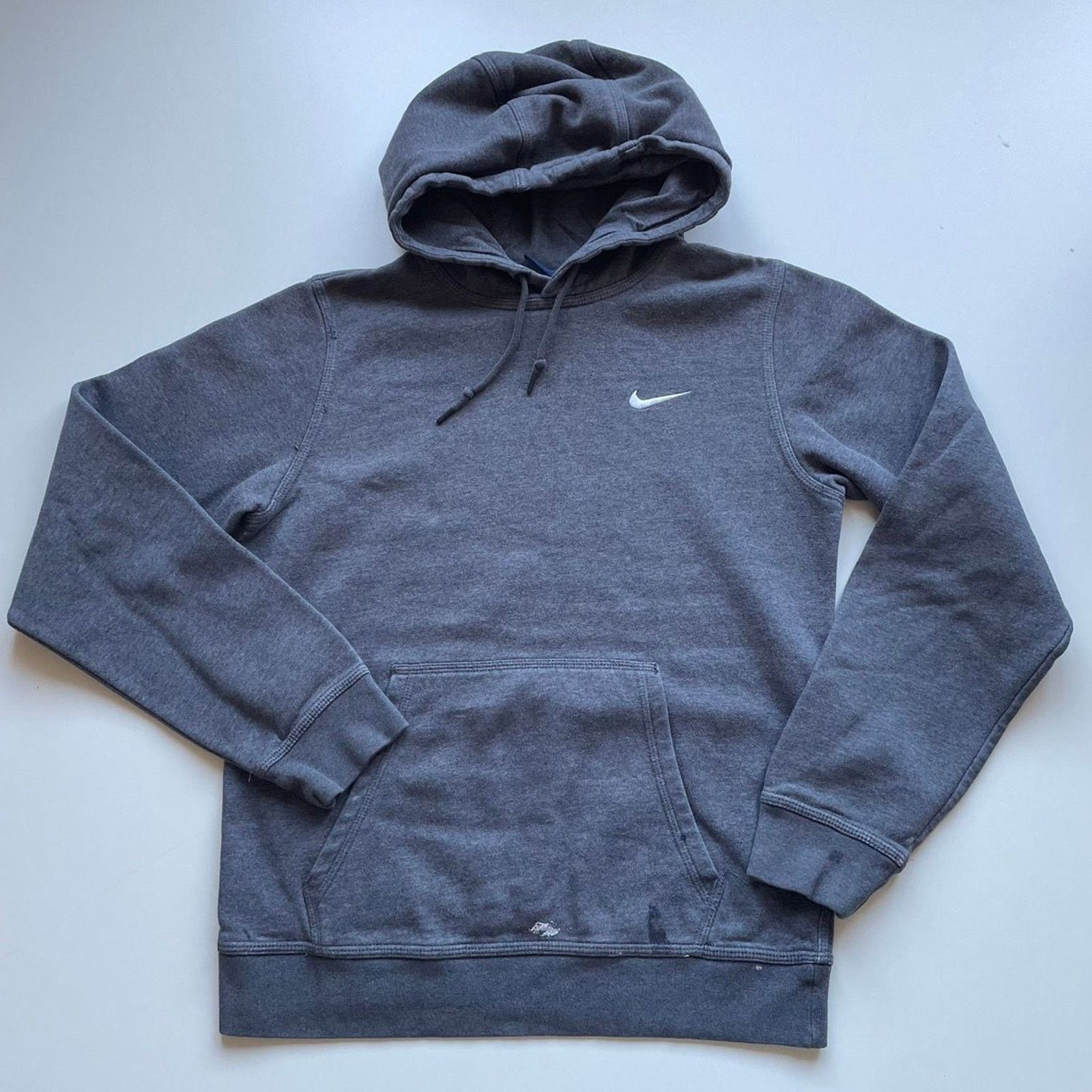Nike Vintage Y2K Nike Swoosh Hoodie Sweatshirt Small Gray Rare Size US S / EU 44-46 / 1 - 1 Thumbnail