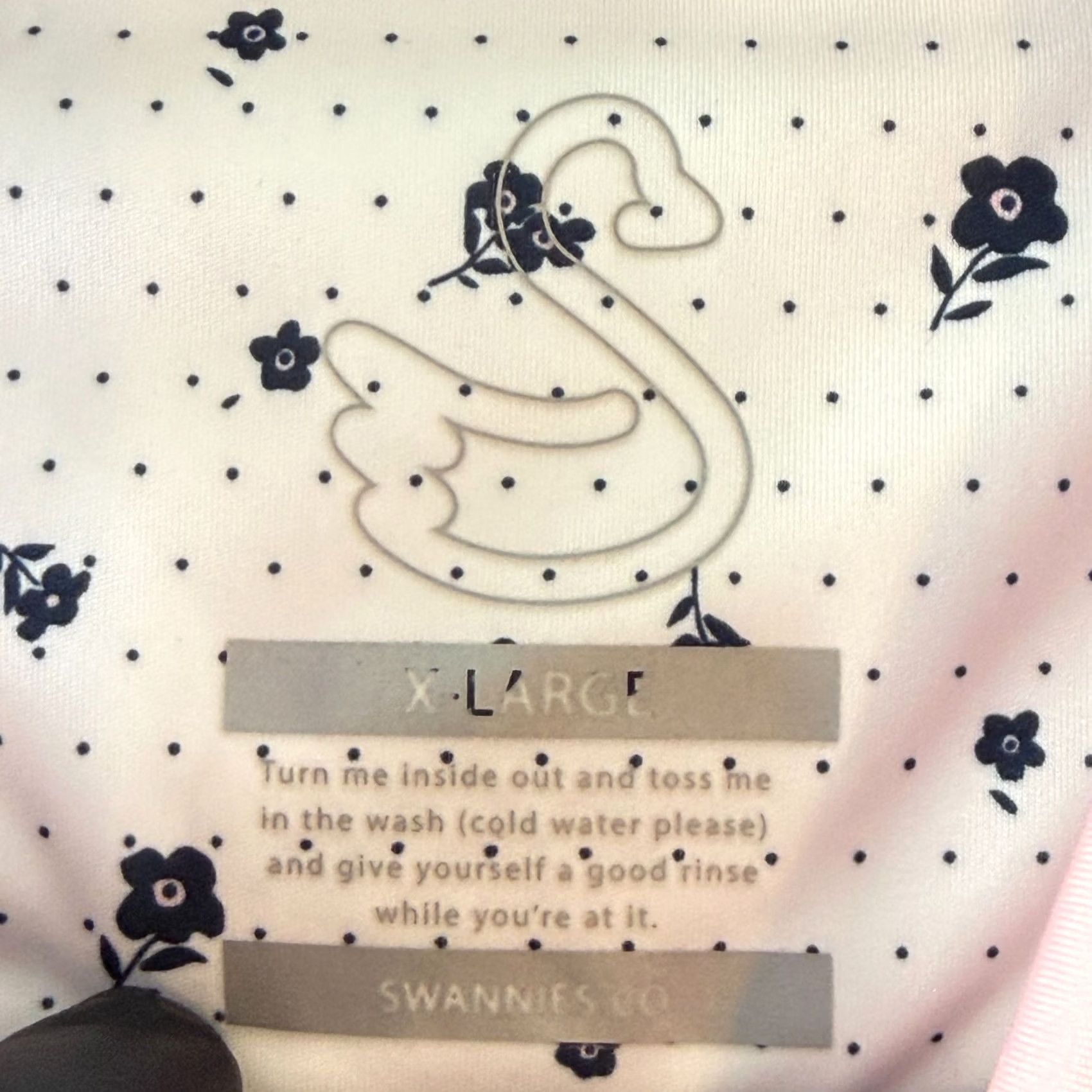 Vintage Swannies Adler Golf Polo Shirt Mens X Large White Floral Performance Casual Size US XL / EU 56 / 4 - 7 Thumbnail