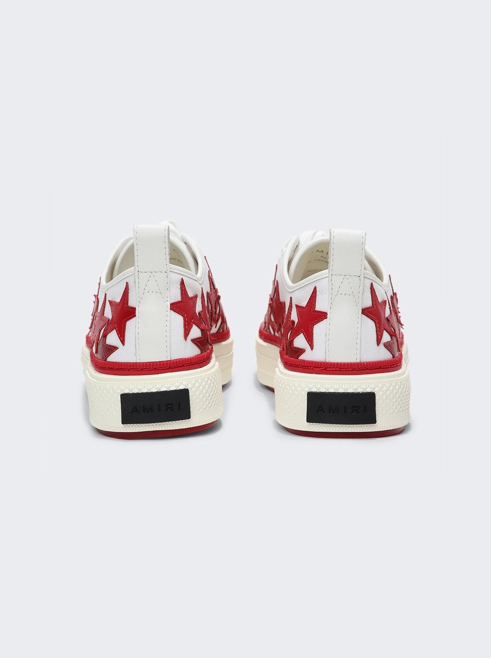 Amiri o1mle0426 Stars Court Low-Top Sneakers in White/Red Size US 11 / EU 44 - 3 Thumbnail