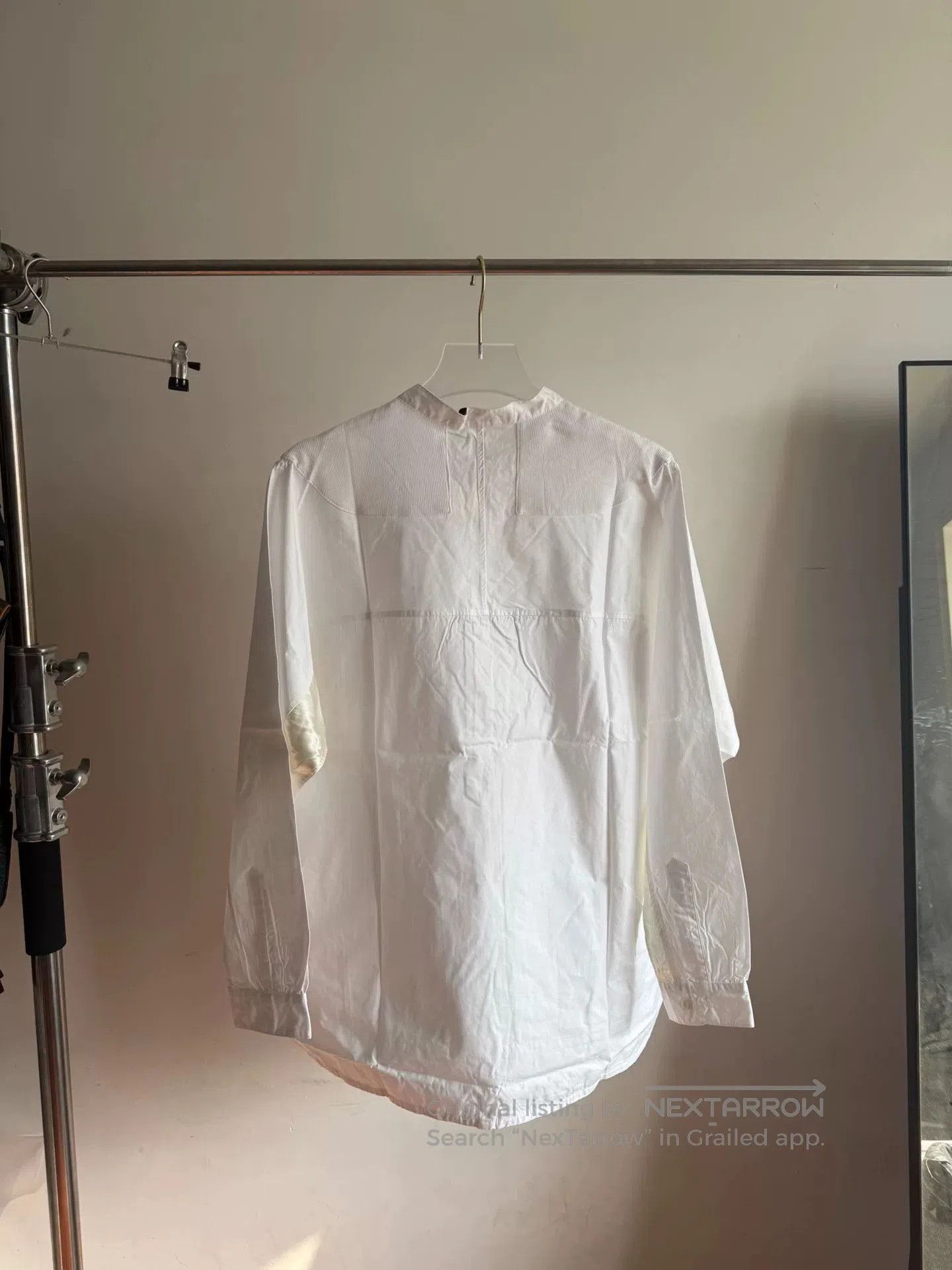 John Undercover Johnundercover White Henry Collar Shirt. Size US XL / EU 56 / 4 - 2 Thumbnail