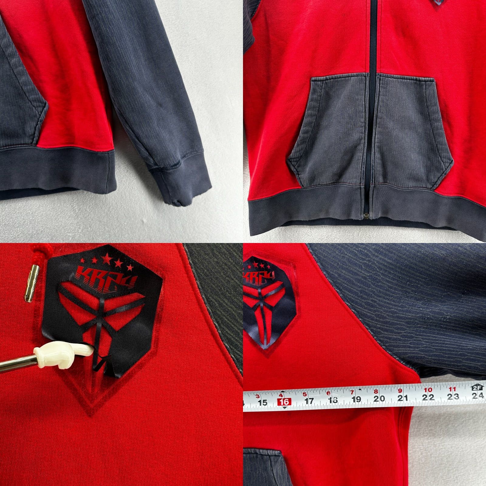 Nike Nike Full Zip Hoodie Kobe Bryant Mamba Red Black Men's XL Long Sleeve Pockets Size US XL / EU 56 / 4 - 9 Thumbnail