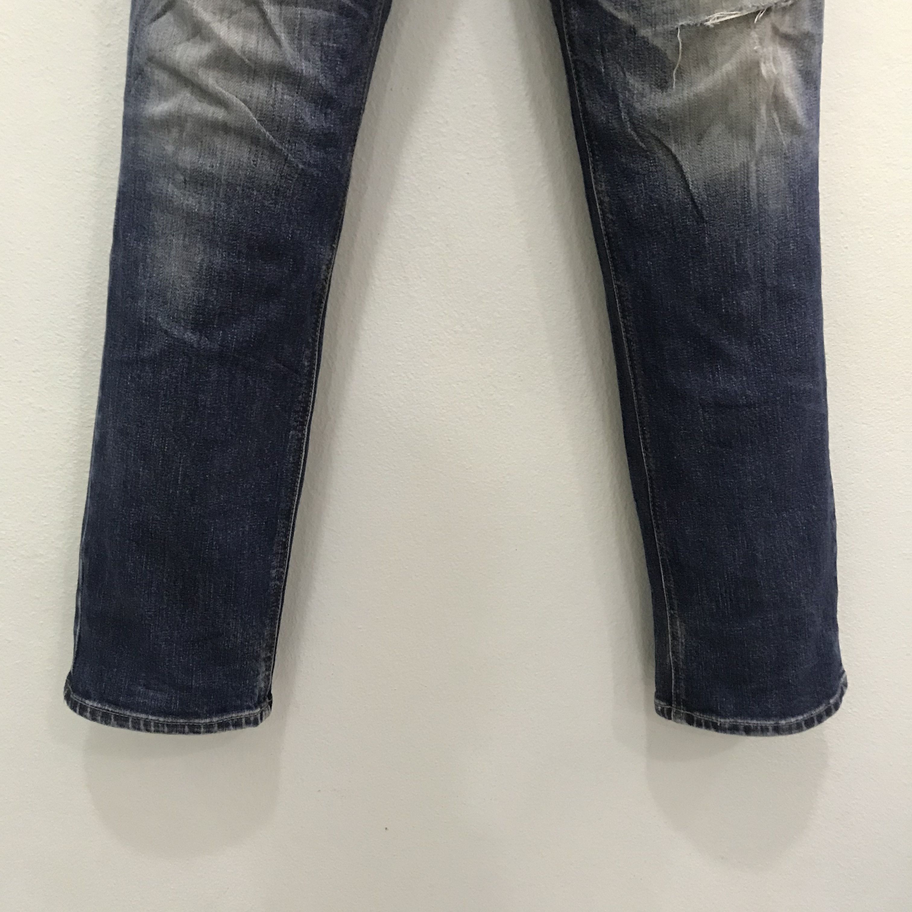 Wrangler Vintage Retro Wrangler Distressed Faded Blue Jeans Size US 30 / EU 46 - 4 Thumbnail