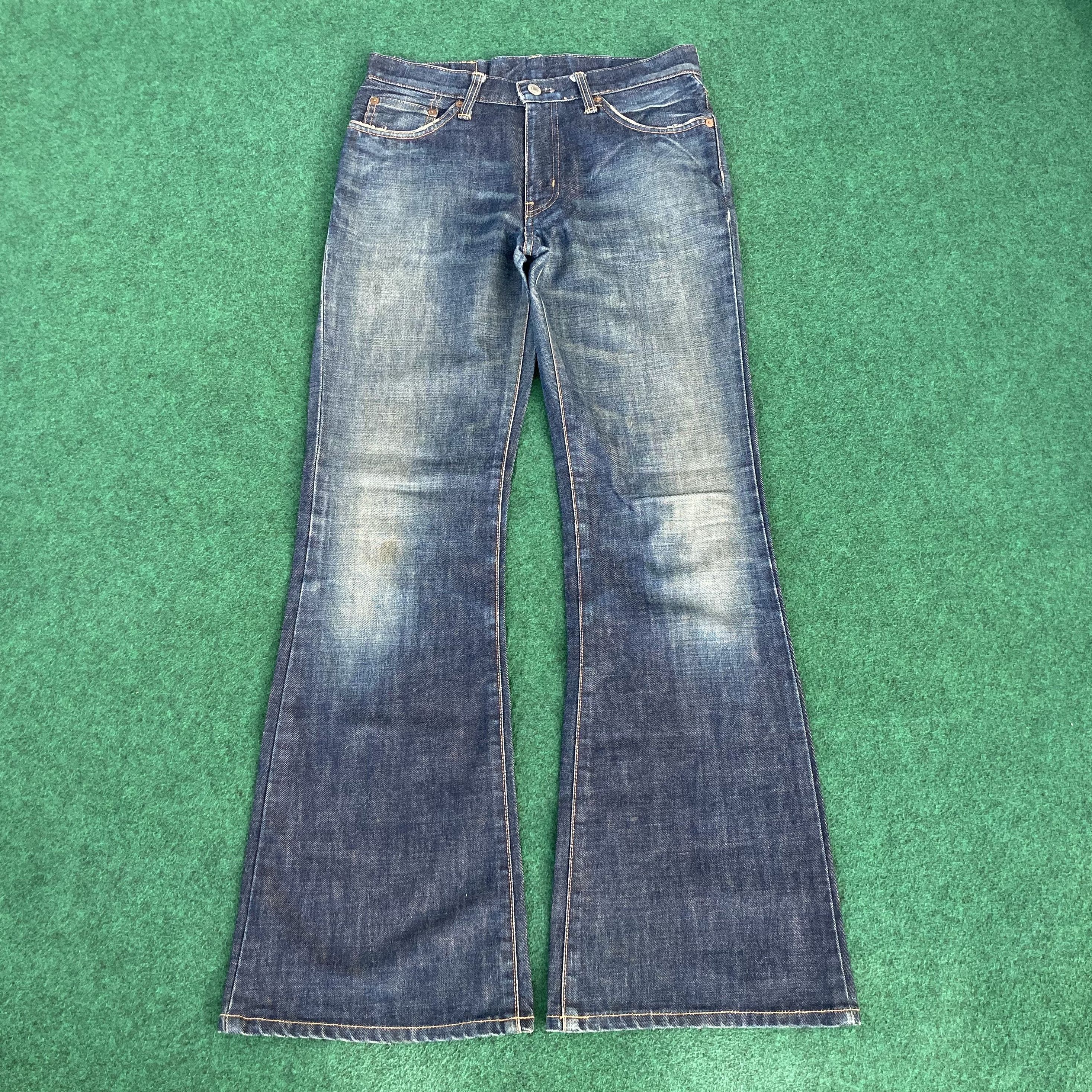 Edwin 29x31.5 Vtg Edwin 800SX Wide Flared Denim Bootcut Jeans Size US 29 - 1 Thumbnail