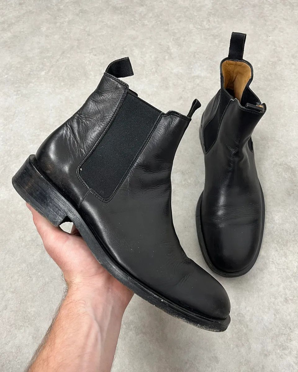 Giorgio Armani 2000s Giorgio Armani Black Leather Ankle Boots Size US 7.5 / EU 40-41 - 1 Thumbnail