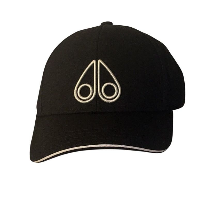 Moose Knuckles Hollow Logo Cap BLACK / 100% Cotton - OS NWT