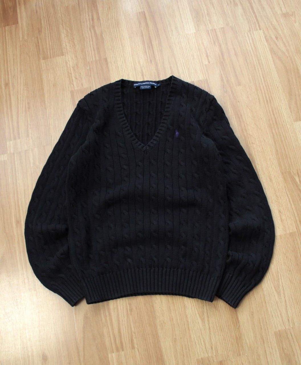 Ralph Lauren Sport 🔥 Polo Ralph Lauren Sport Vintage Cable Knit Sweater Logo Size L / US 10 / IT 46 - 1 Thumbnail