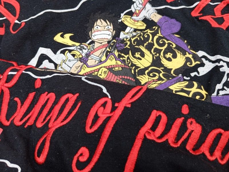 One Piece One Piece - Luffy Anime Comic Tshirt 🎌 embroidery 🪡🧵 Size US M / EU 48-50 / 2 - 5 Thumbnail