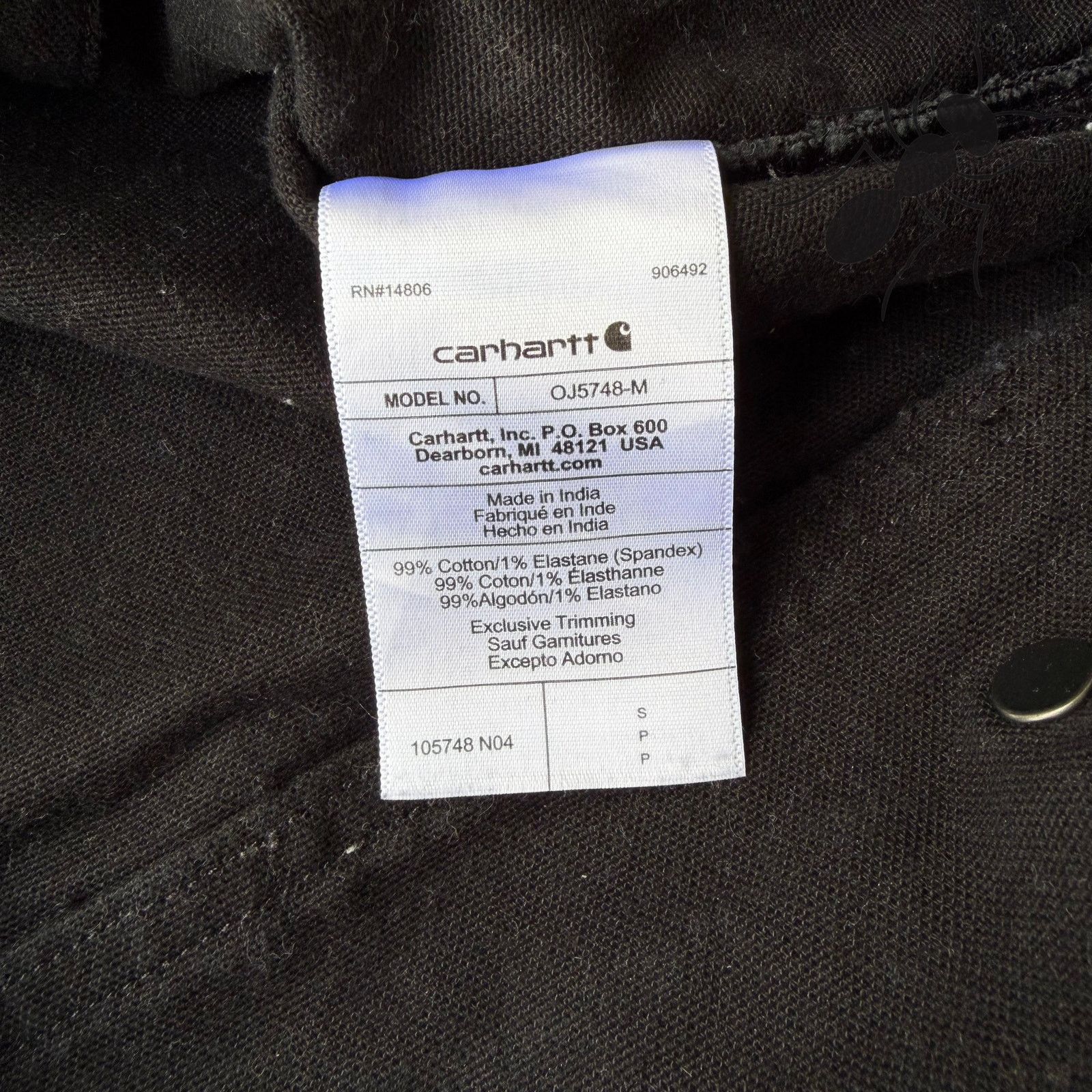Carhartt × Vintage Carhartt black long sleeve zip up work wear shirt Size US S / EU 44-46 / 1 - 5 Thumbnail