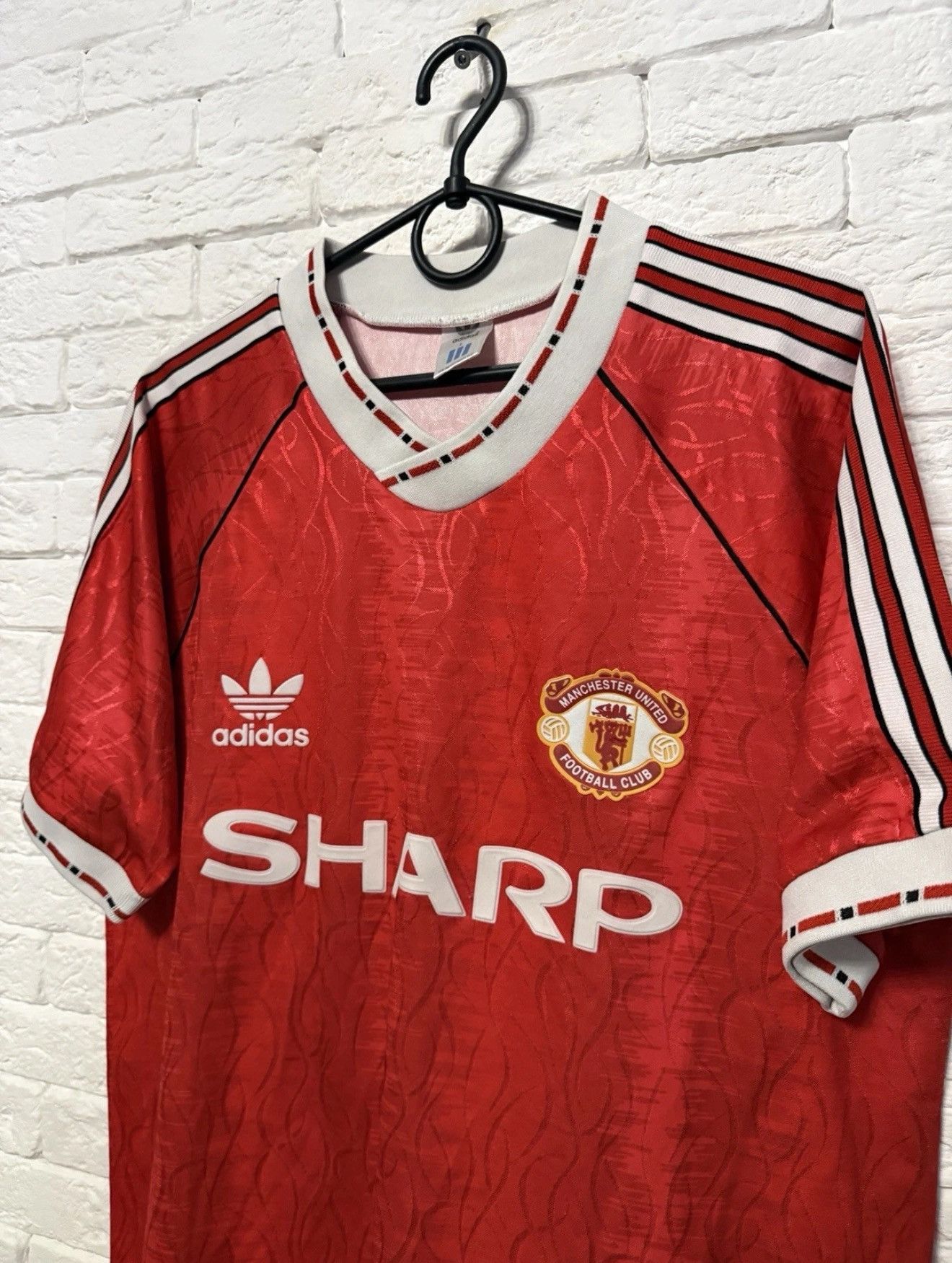 Adidas Rare Vintage Adidas Manchester United 1986-1988 Jersey Home Size US L / EU 52-54 / 3 - 2 Thumbnail