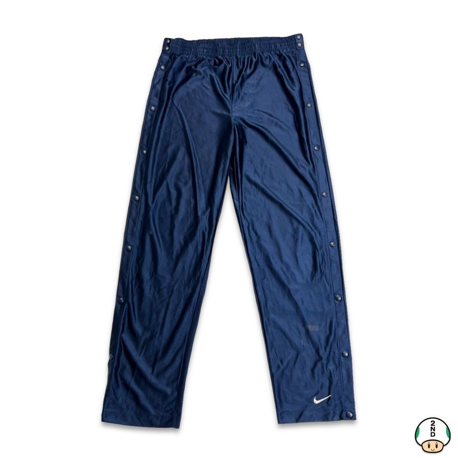 Nike × Vintage Vintage 90s Nike Track Pants Large Swoosh Tear Away Jogger Size US 36 / EU 52 - 1 Thumbnail