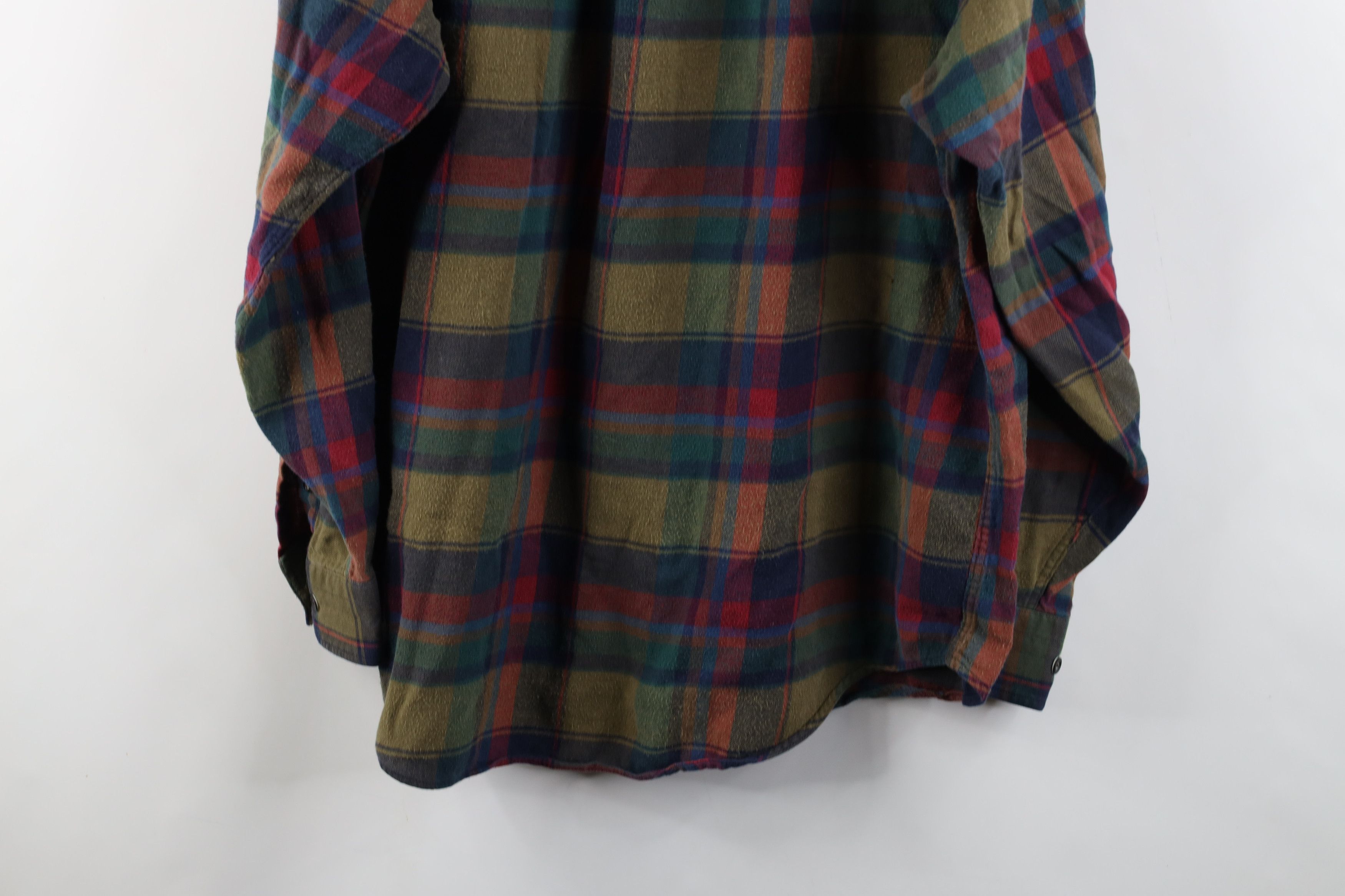 Vintage Vintage 90s Streetwear Rainbow Plaid Flannel Button Shirt Size US M / EU 48-50 / 2 - 13 Thumbnail