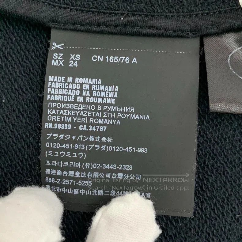 Prada Prada Black Triangle Logo Zip Hoodie. Size US XS / EU 42 / 0 - 7 Thumbnail