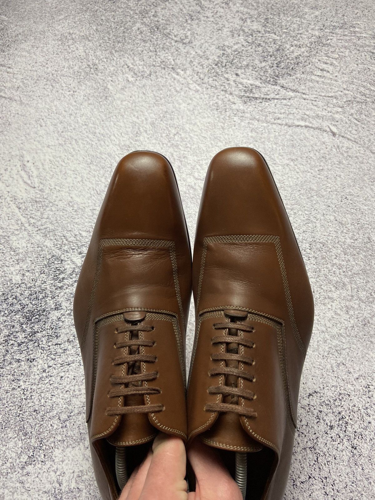 Designer × Gucci Rare Gucci Leather Shoes Italian Formal Sneakers Luxury Size US 7 / EU 40 - 11 Thumbnail