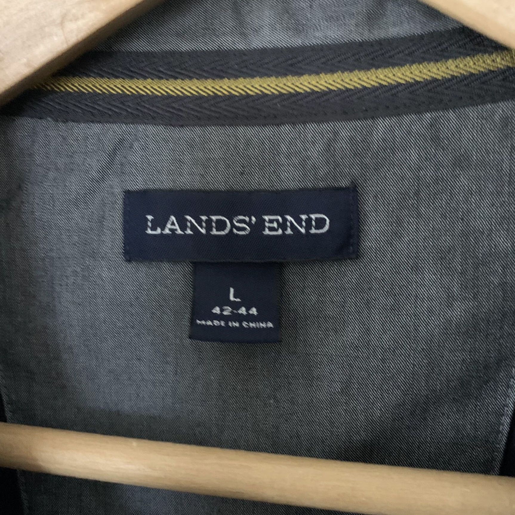 Lands' End Lands' End Mens Sweater Shirt Blue L 42-44 1/4 Zip Half Zip Pockets Pullover Jacket Size US L / EU 52-54 / 3 - 2 Thumbnail