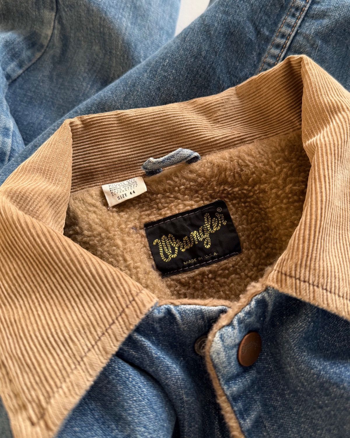 Wrangler VINTAGE 70s Wrangler Trucker Jacket Size US L / EU 52-54 / 3 - 3 Thumbnail