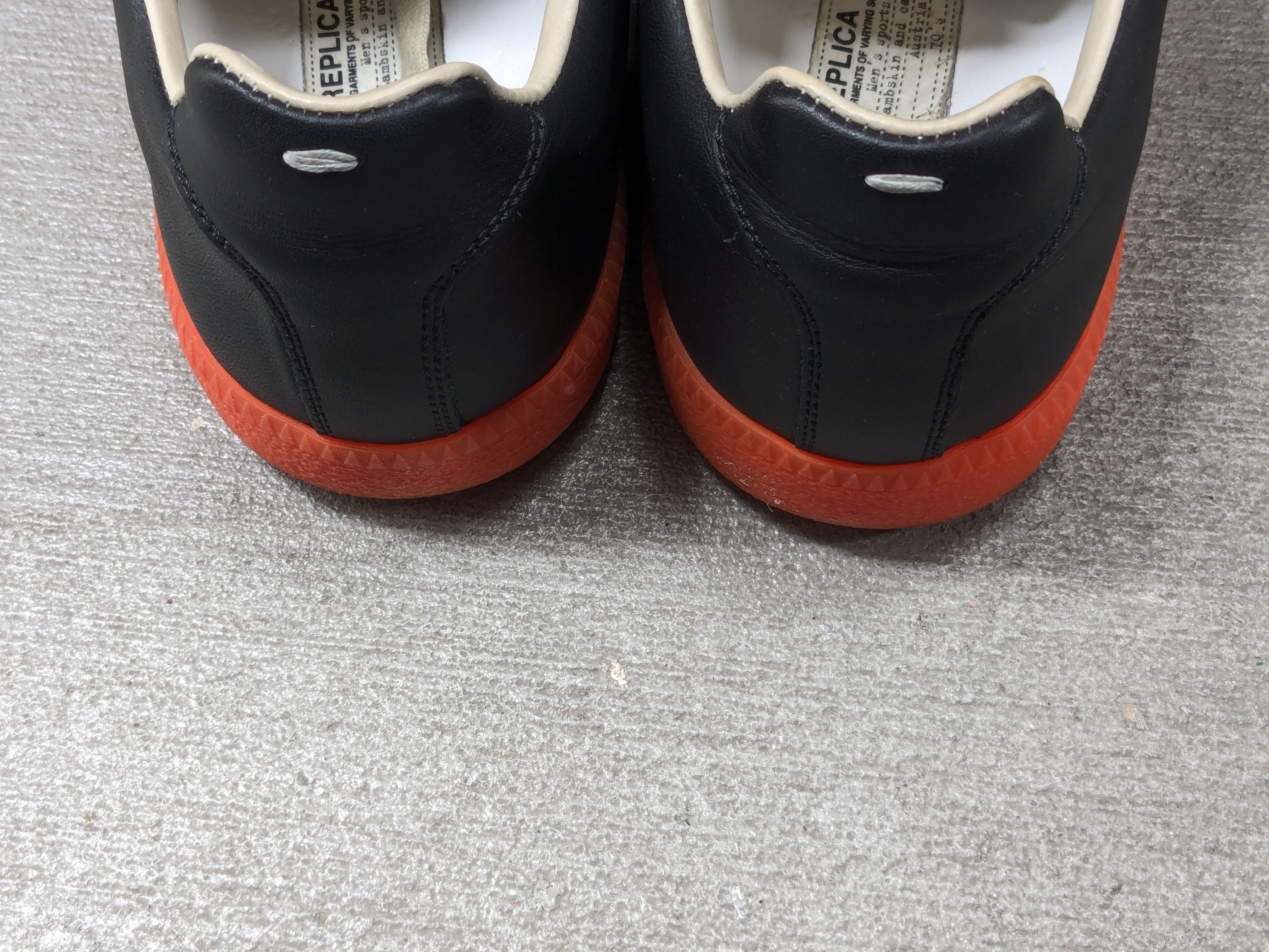 Maison Margiela Maison Margiela GAT Replica Black Orange 9 42 Leather Size US 9 / EU 42 - 16 Thumbnail